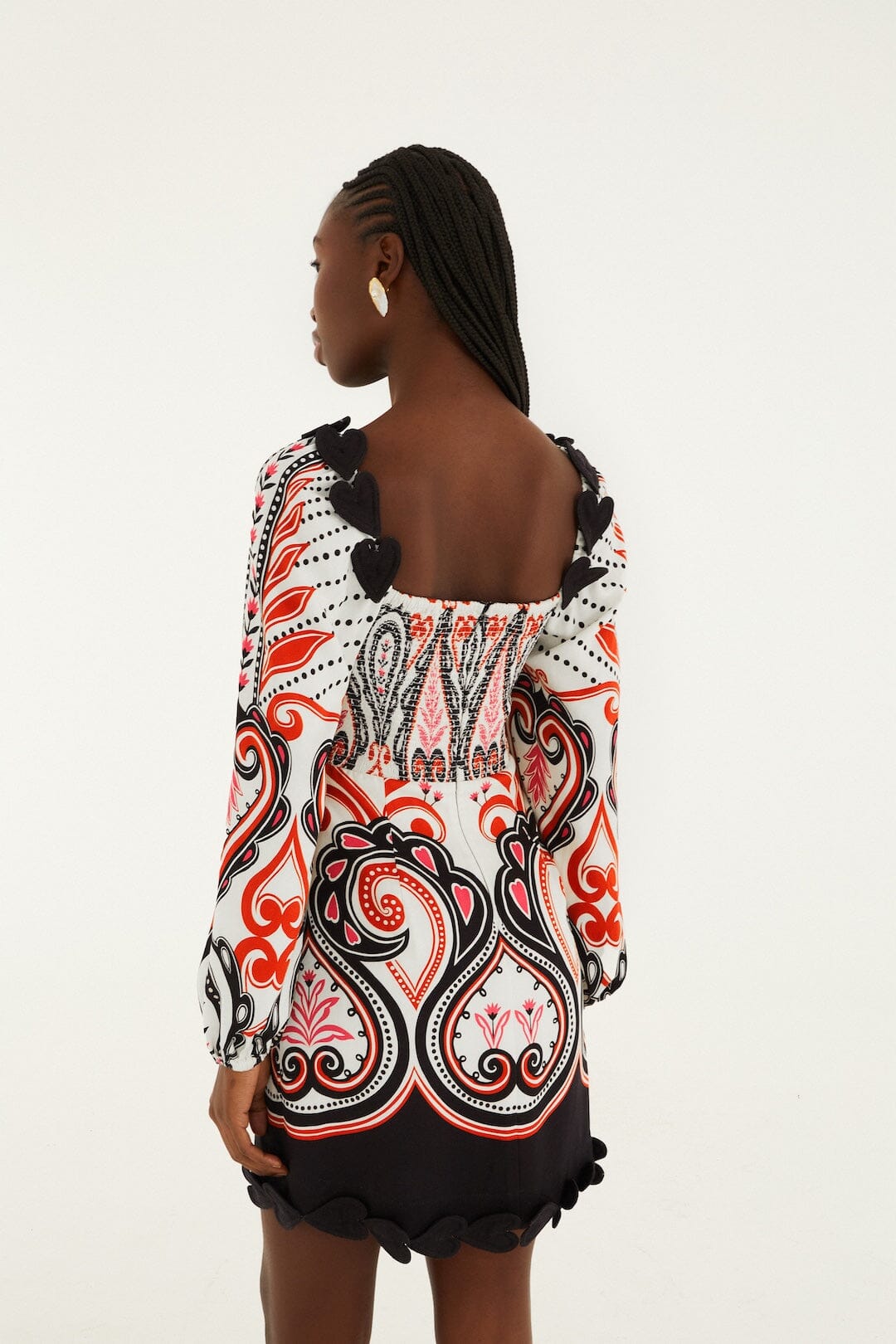 Graphic Ainika Cut-Out Hearts Mini Dress