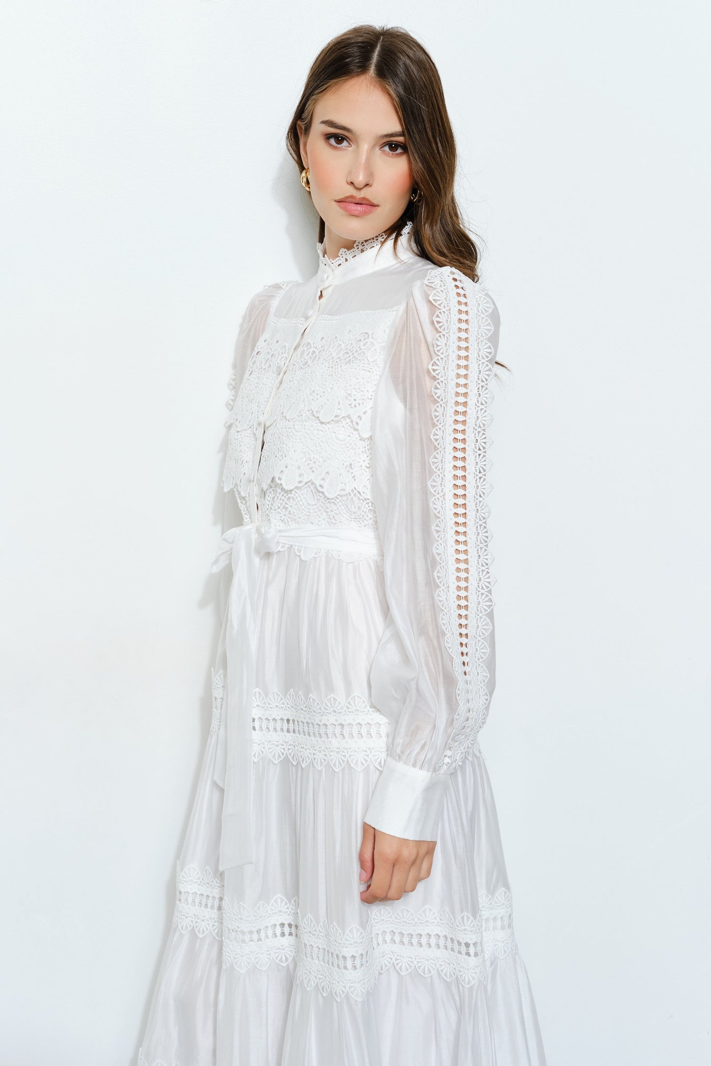Ivory Romance Lace Maxi Dress