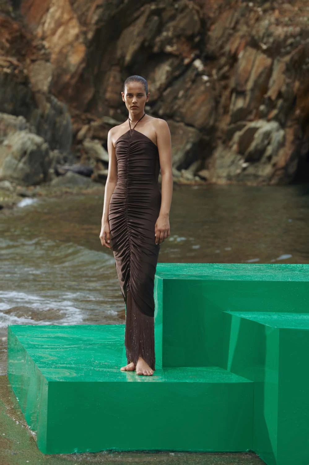 Zoe Maxi Dress-Marron