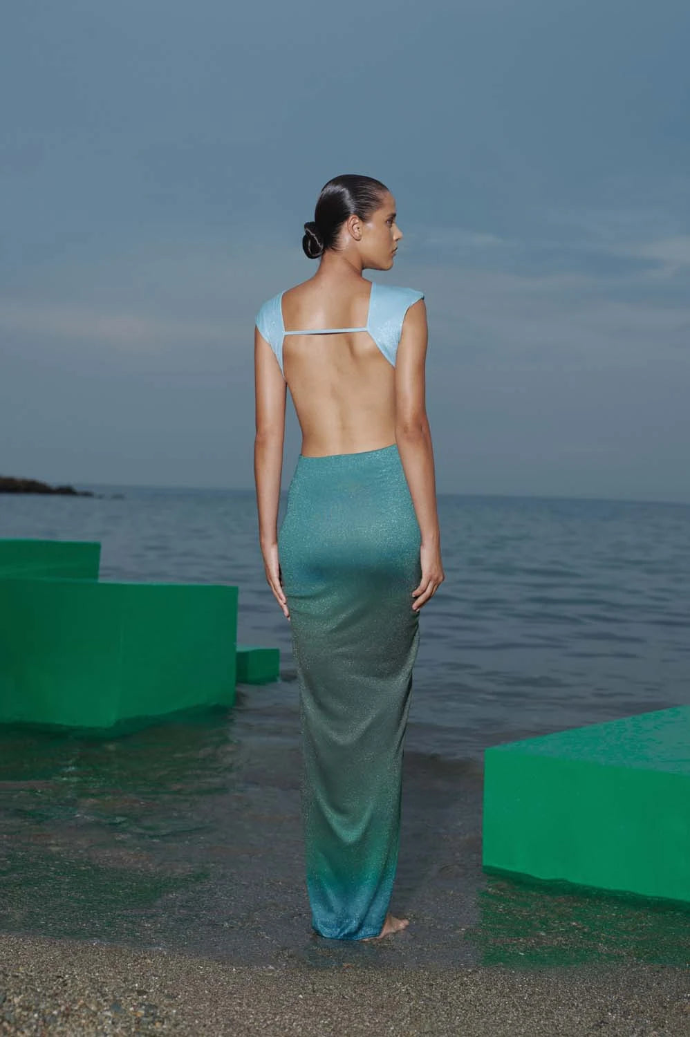 Nia Maxi Dress-Ocean Tides