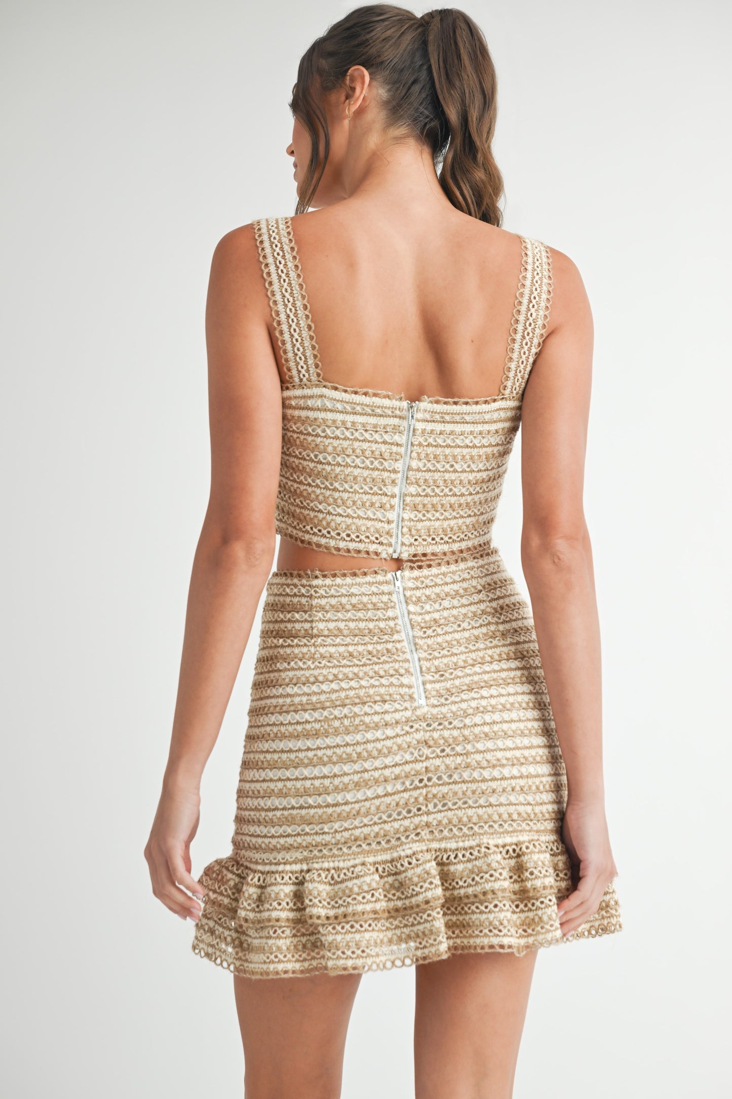 Raffia Skirt Set