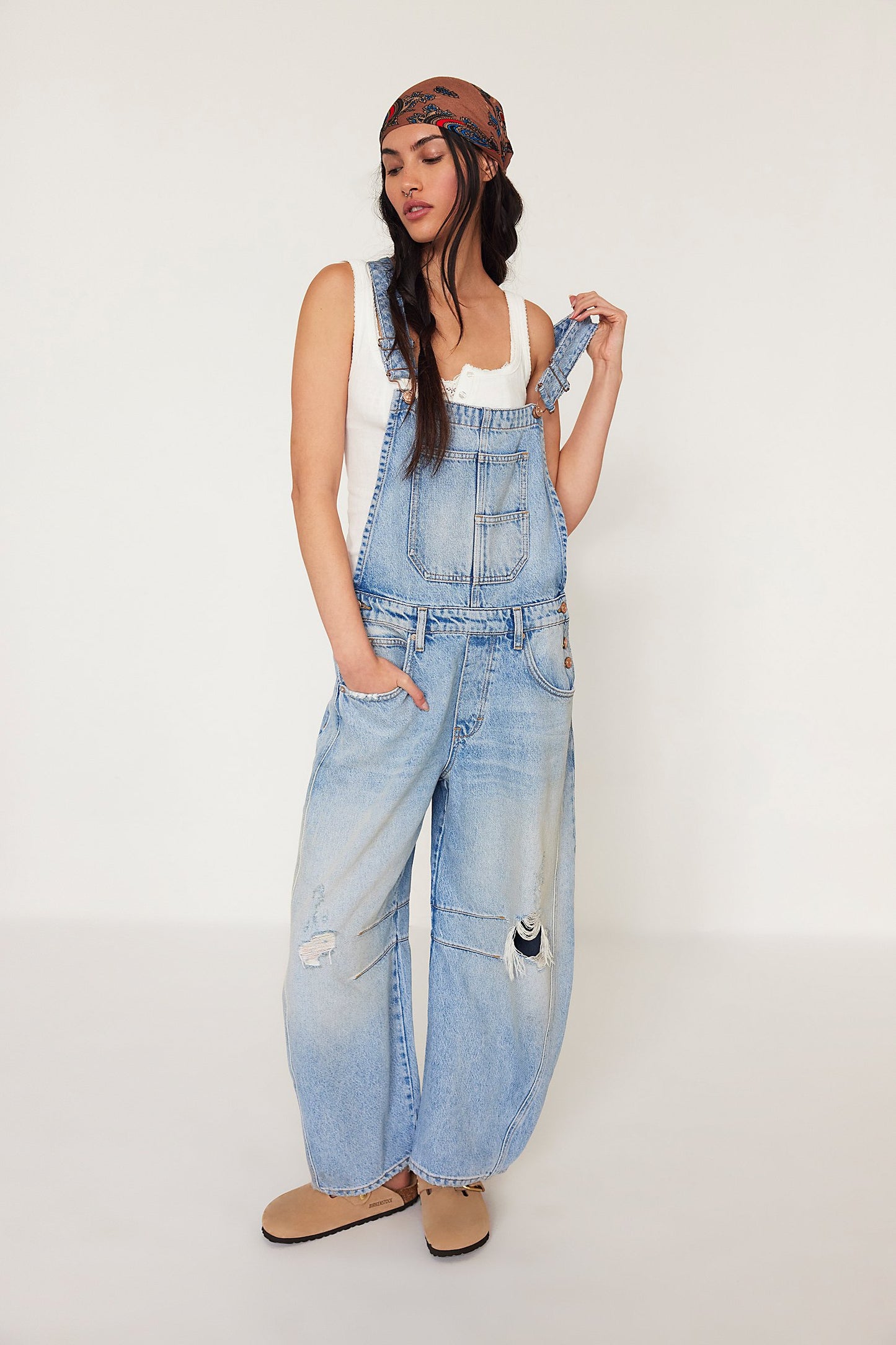x We The Free Good Luck Denim Overall