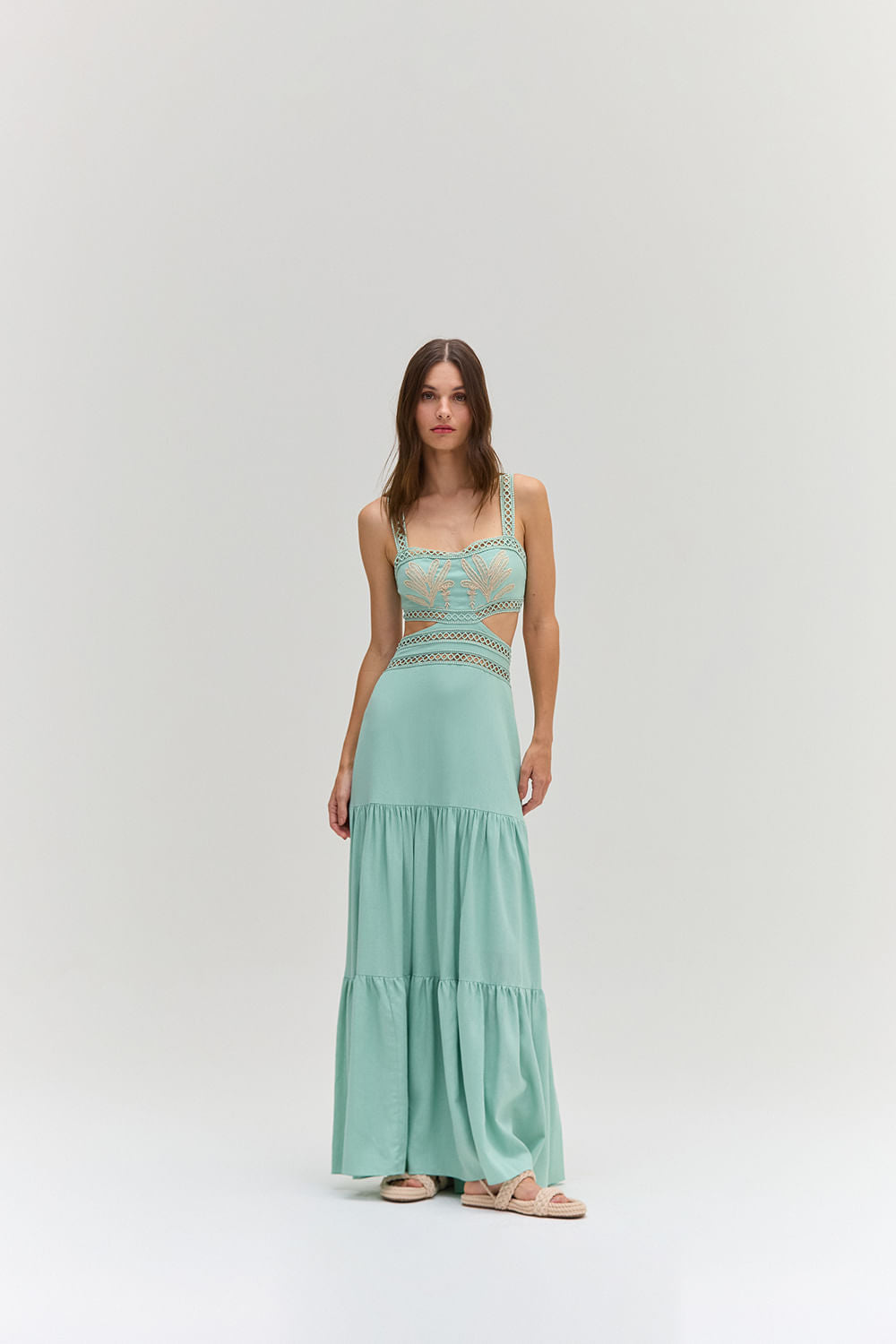 CANDY LINEN LONG DRESS