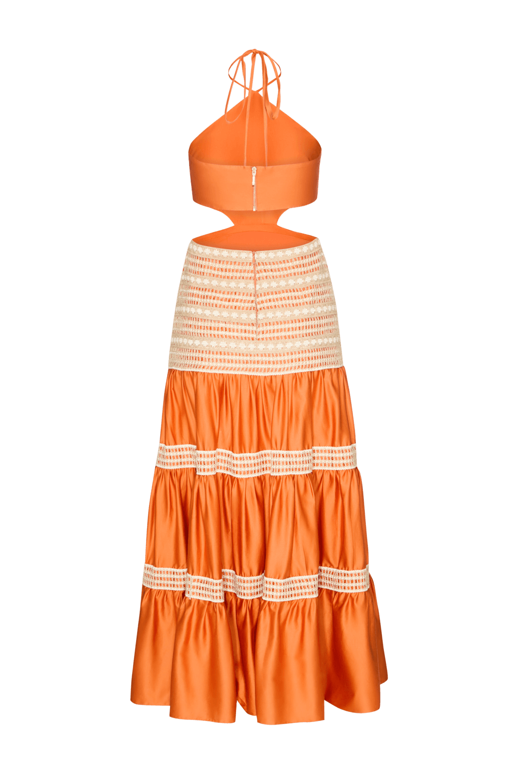AMARANTH MAXI DRESS-ORANGE