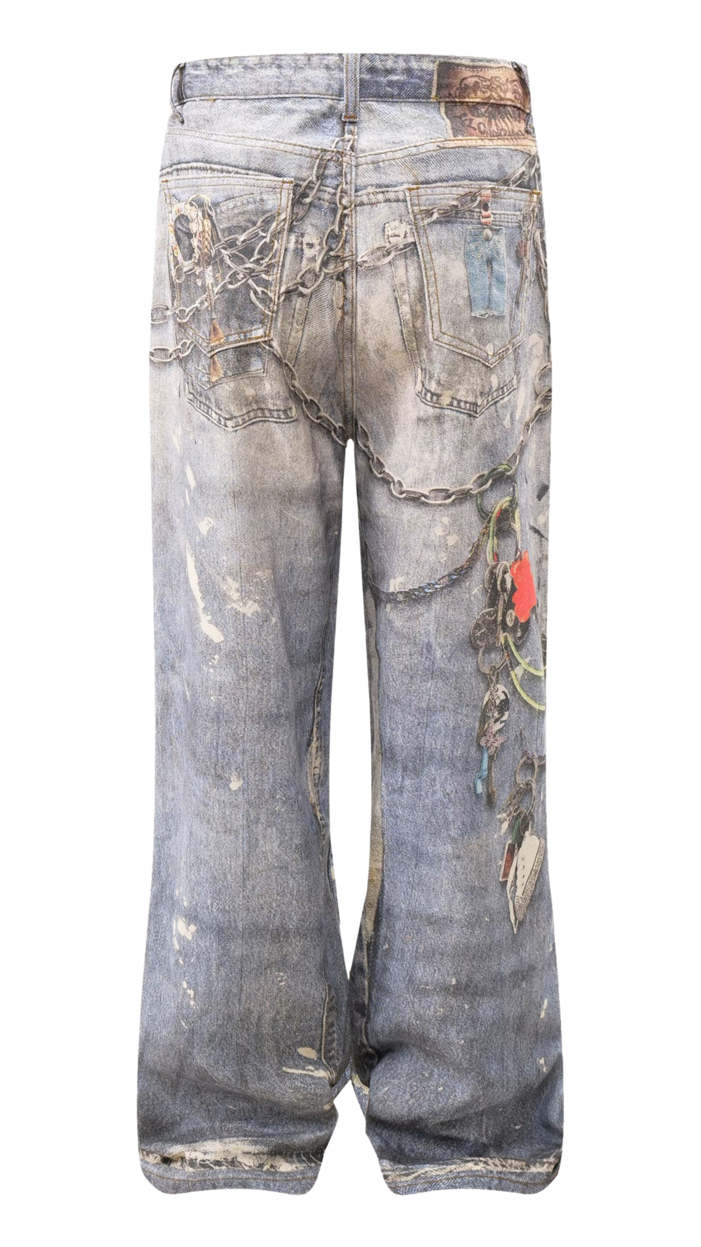 3D Denim Pants