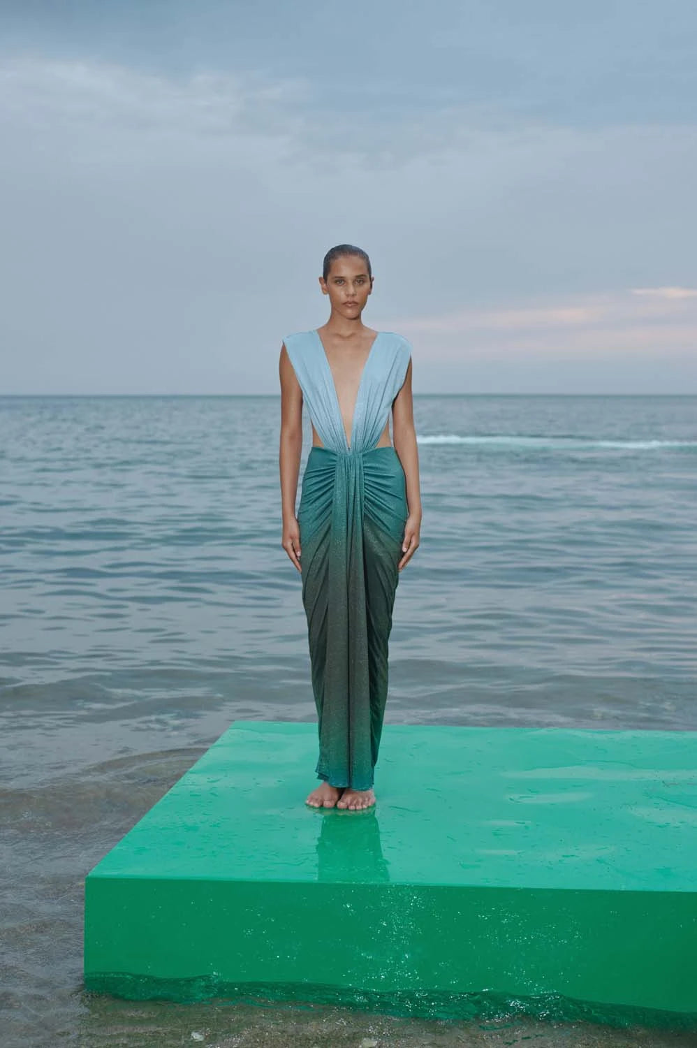 Nia Maxi Dress-Ocean Tides