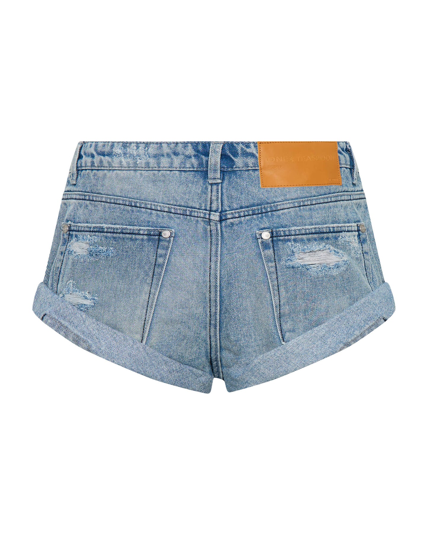 Bandits Messed Up Denim Shorts - Salty Dog Blue