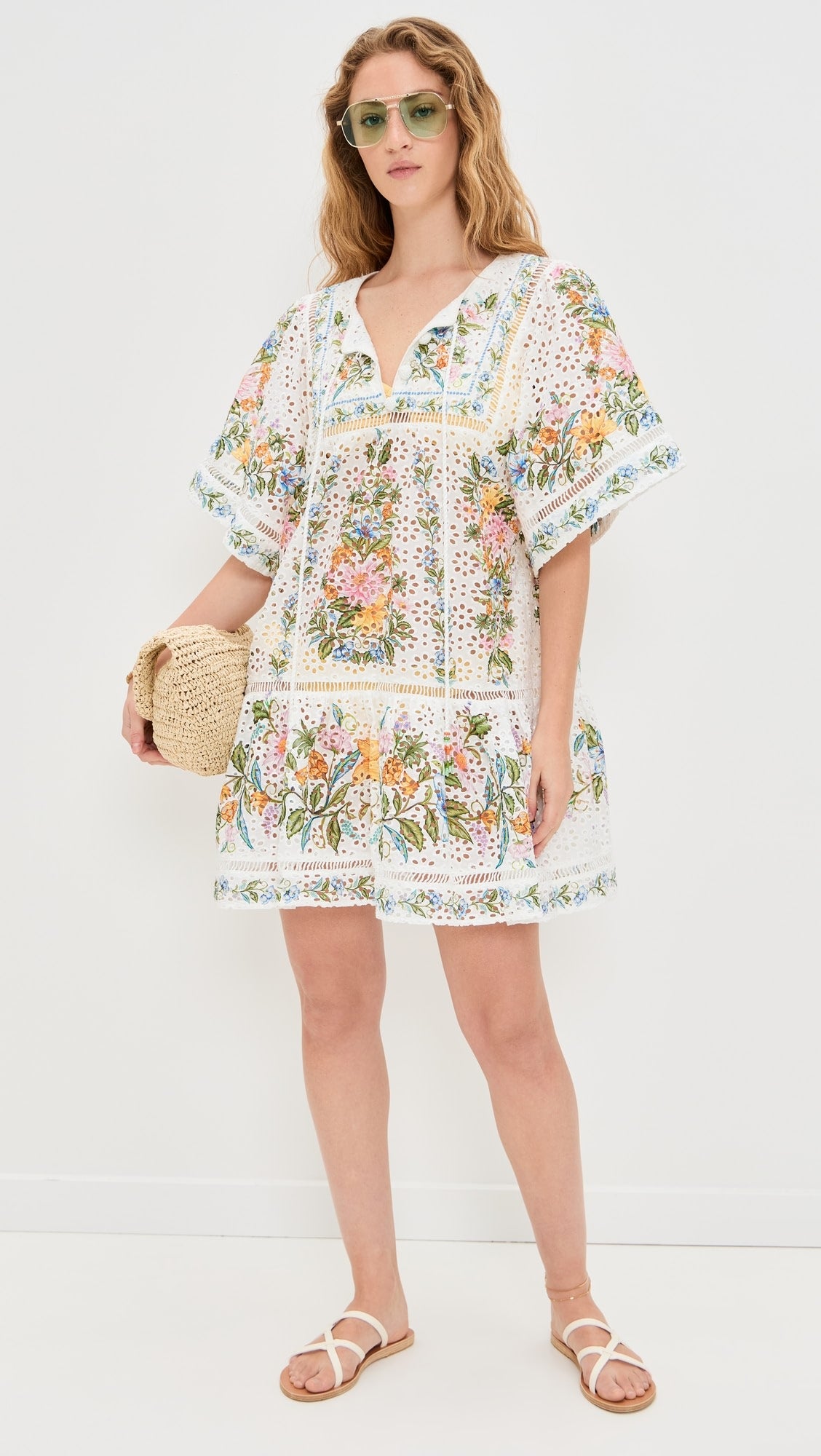 Sweet Bloom Bouquet Swim Cover-Up Dress