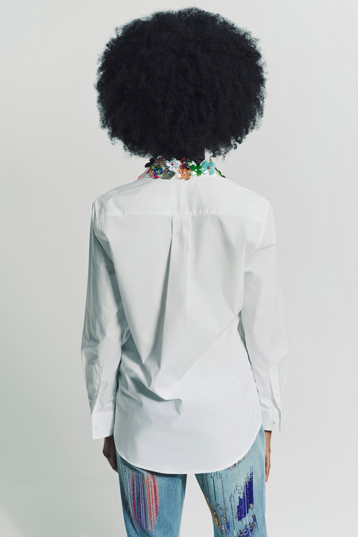Floral Appliqué Shirt