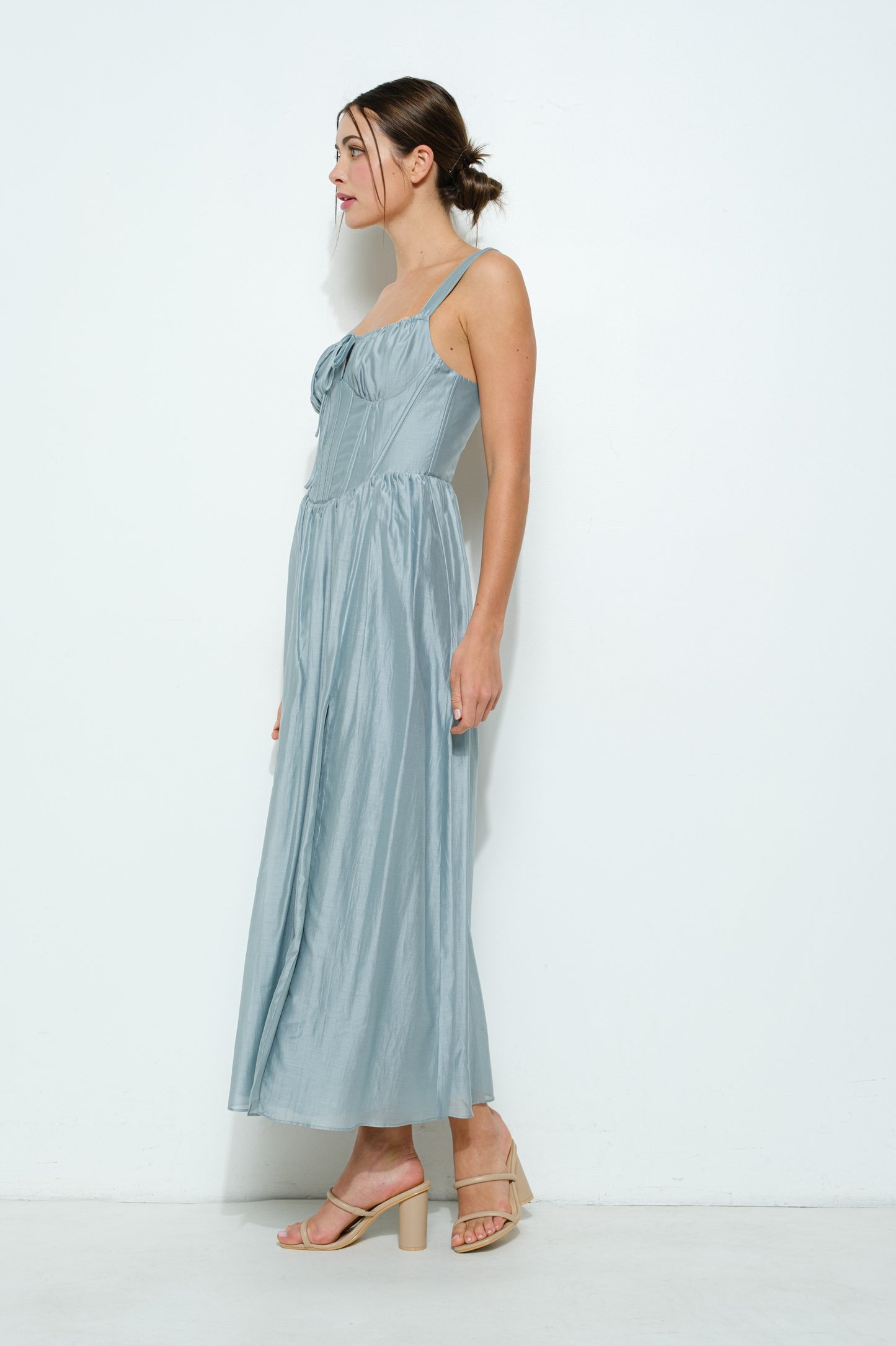 Silver Mist Corset Dress