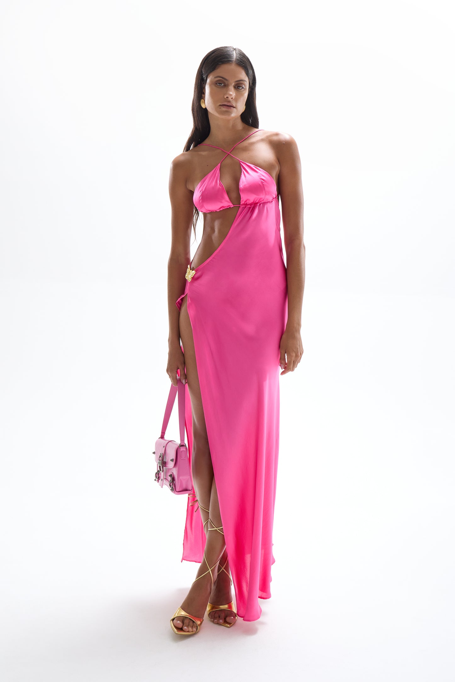 VILLA BUTTERFLY MAXI DRESS - BARBIE