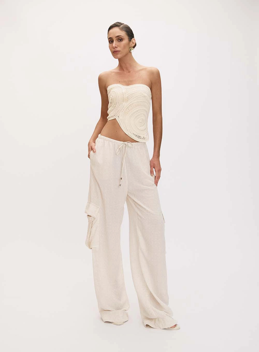 Fluid Linen Cargo Pants Matilda