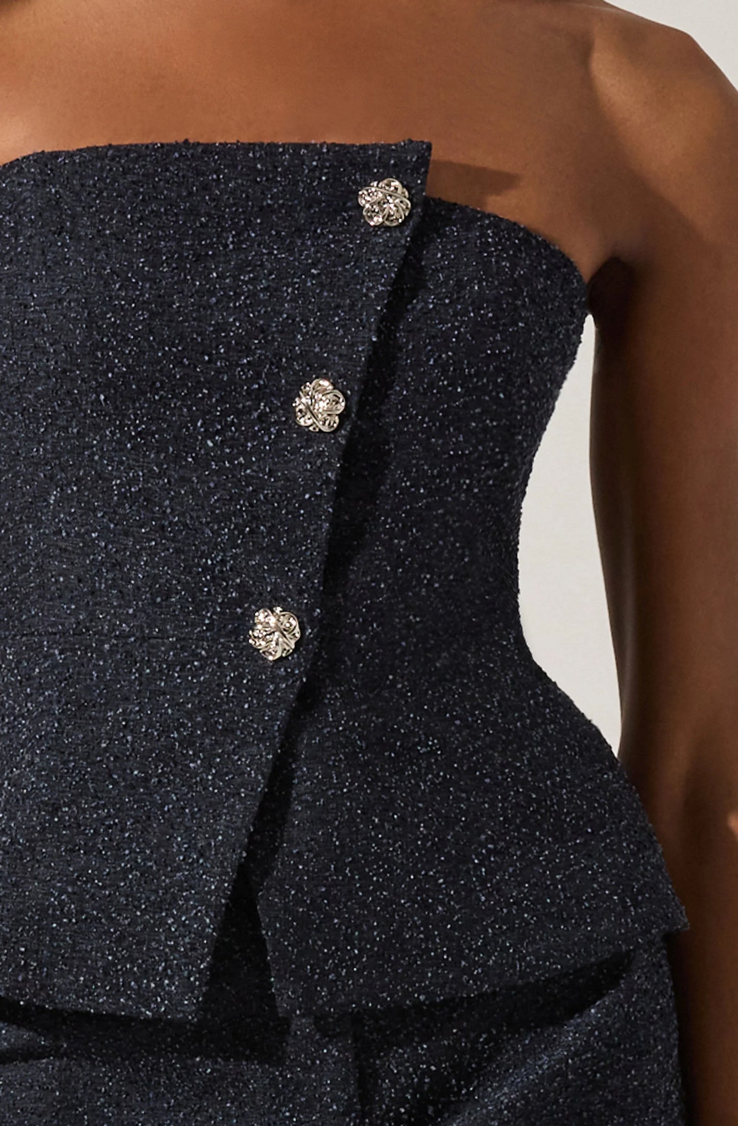 Moina Asymmetrical Tweed Set