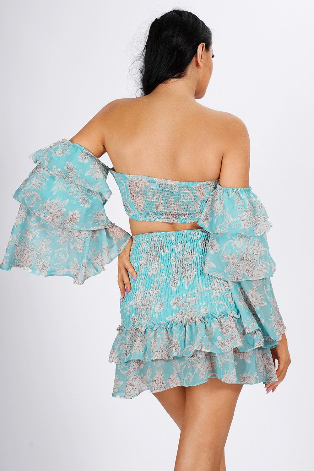 Minty Skirt Set