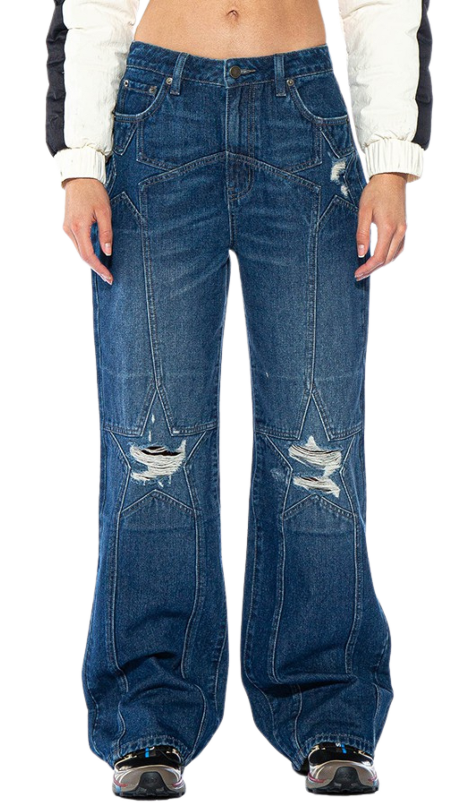 Stars Denim Pants