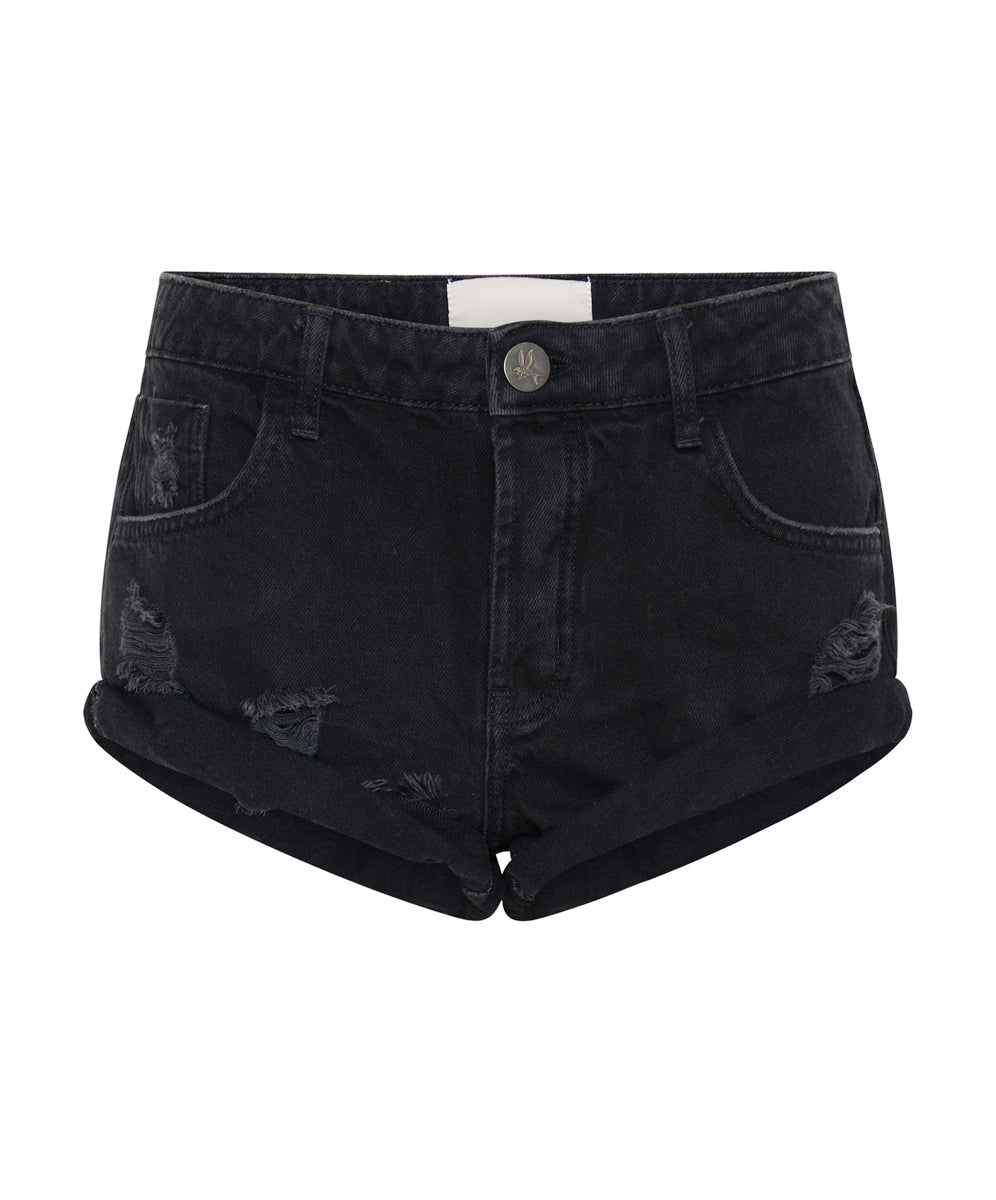 Bandits Denim Shorts - Double Black