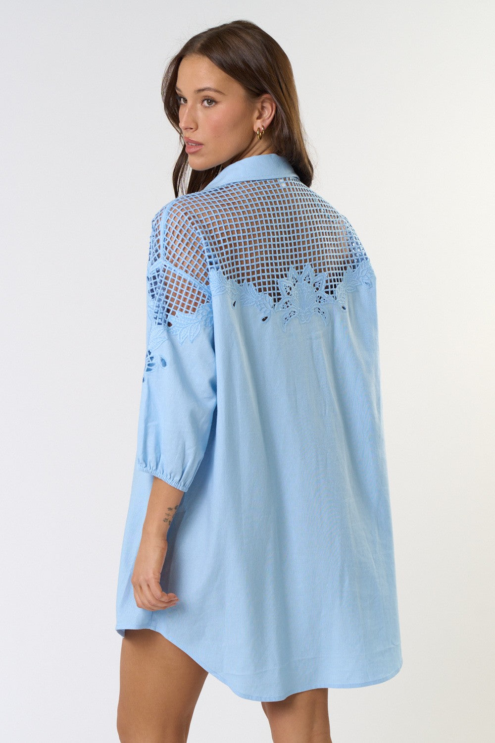 Palms Shirt Dress