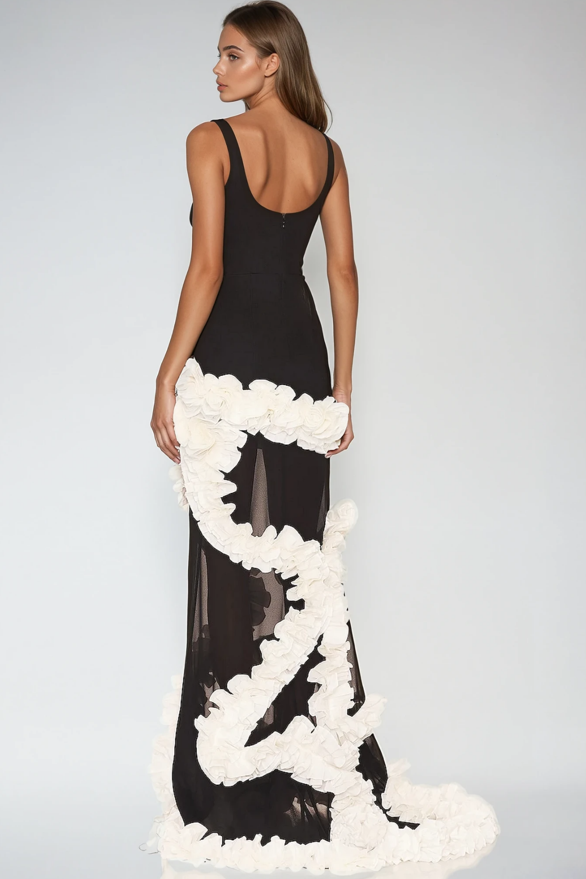 The Wisteria Ruffle Gown