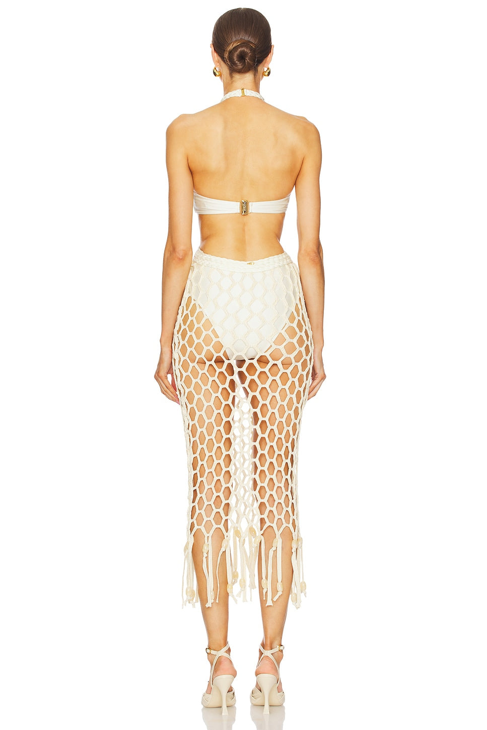 PATBO X CAMILA COELHO BEADED BEACH DRESS