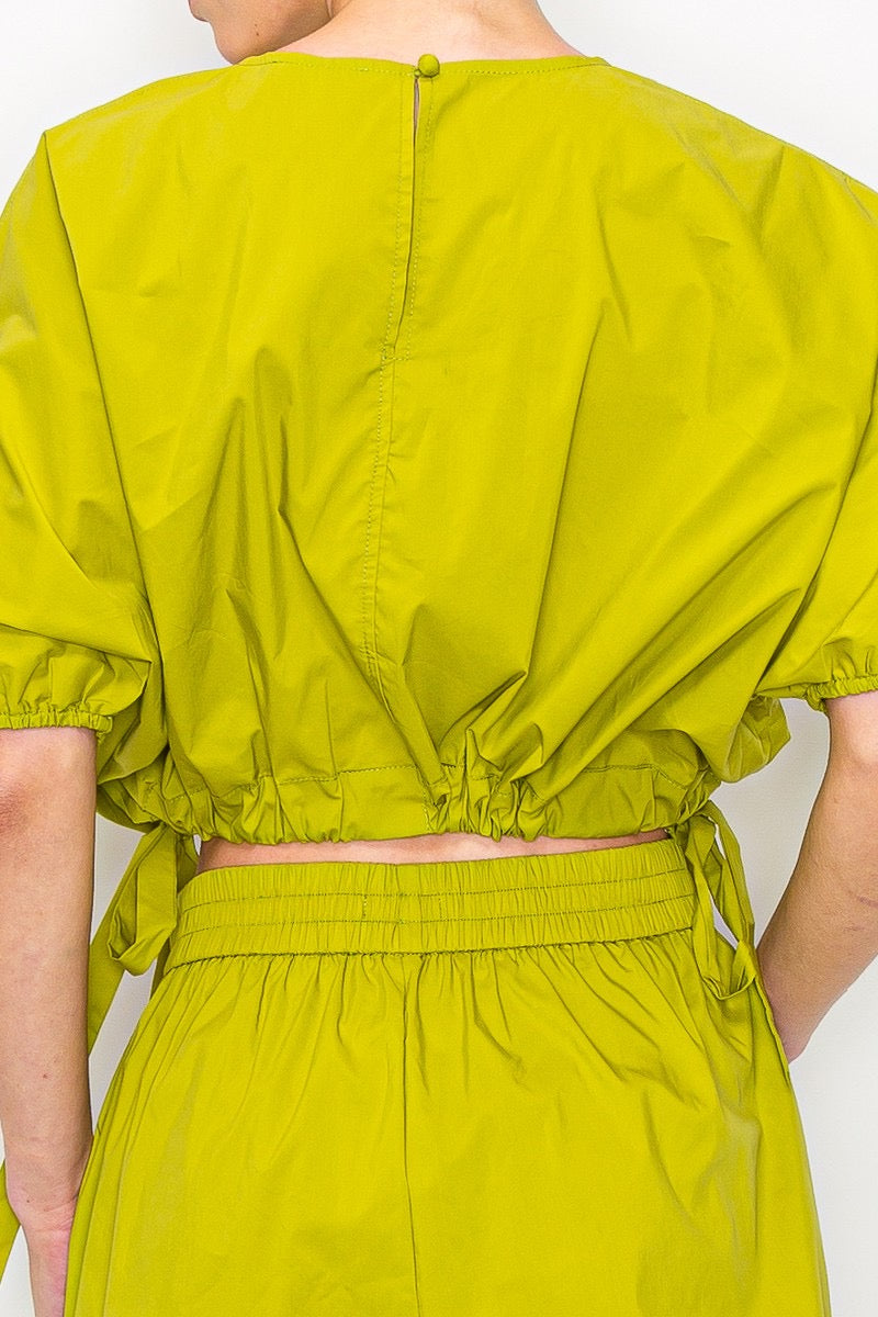 The Happy pants Set-Lime