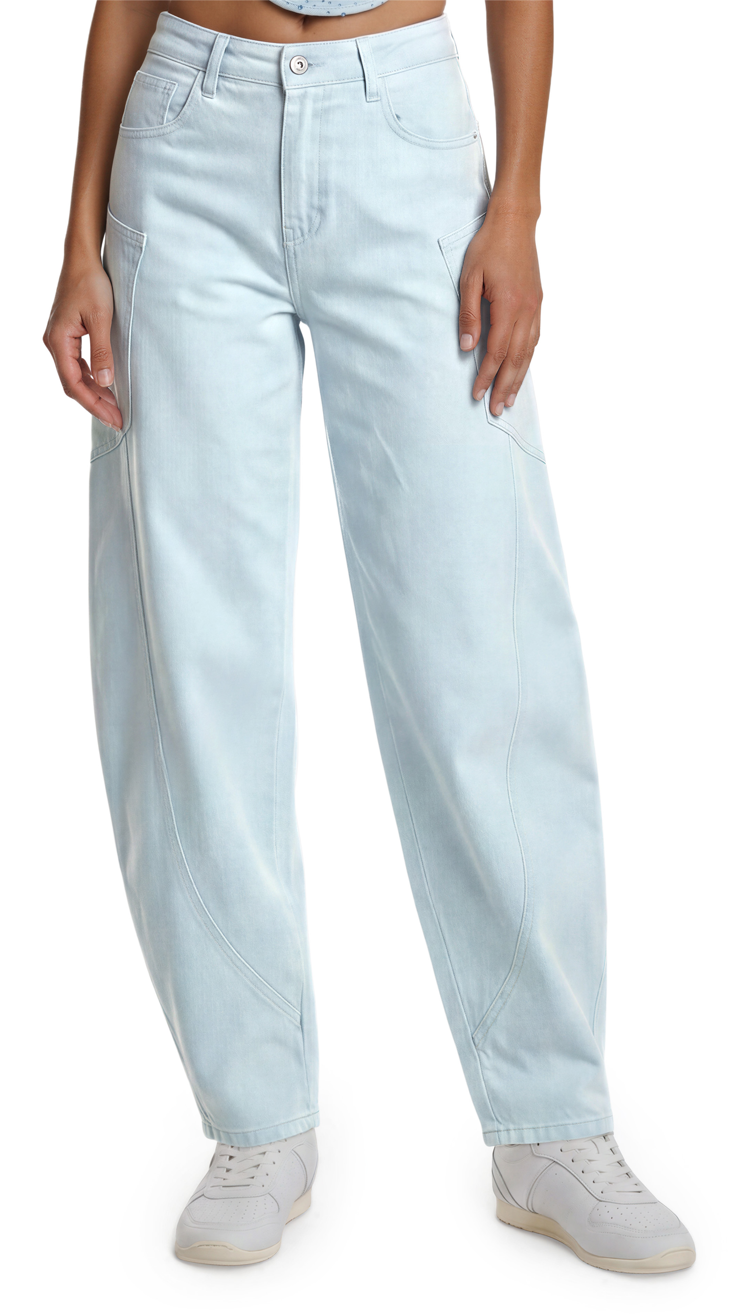 Harlow Barrel Jeans – Blue