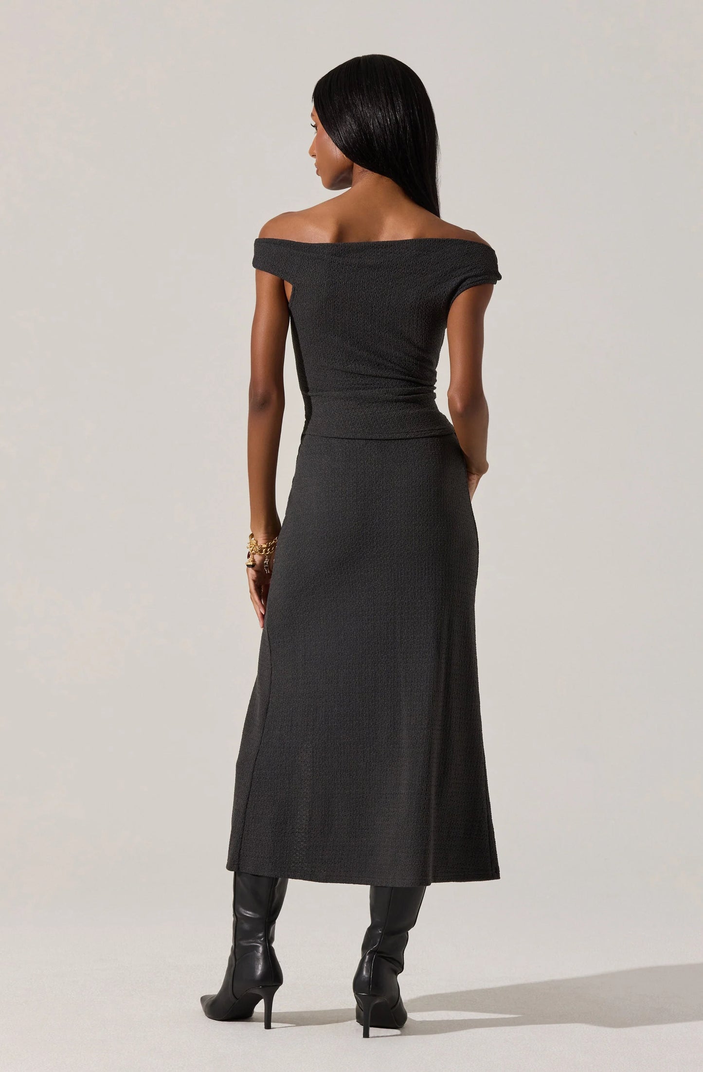 Lindy Off Shoulder Skirt Set