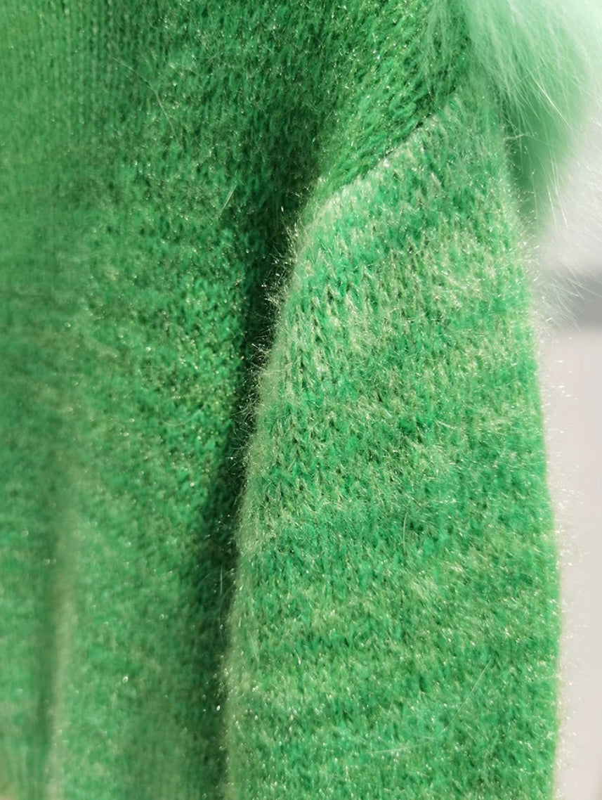 Sima Fox Cardigan- green