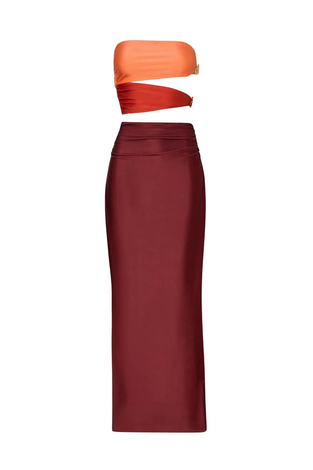 Isla Maxi Dress-Tangelo