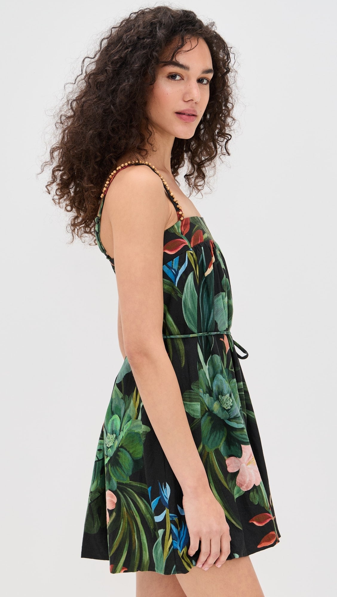 Black Midnight Macaw Fiesta Mini Dress