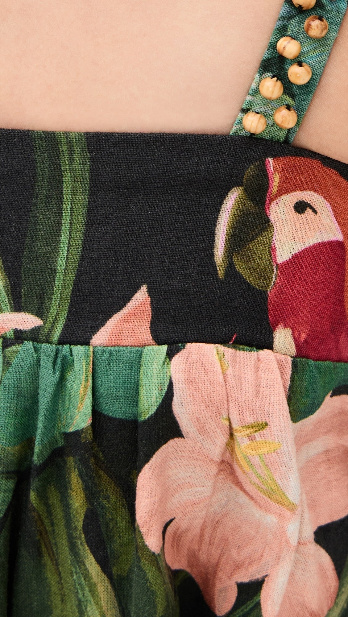 Black Midnight Macaw Fiesta Mini Dress