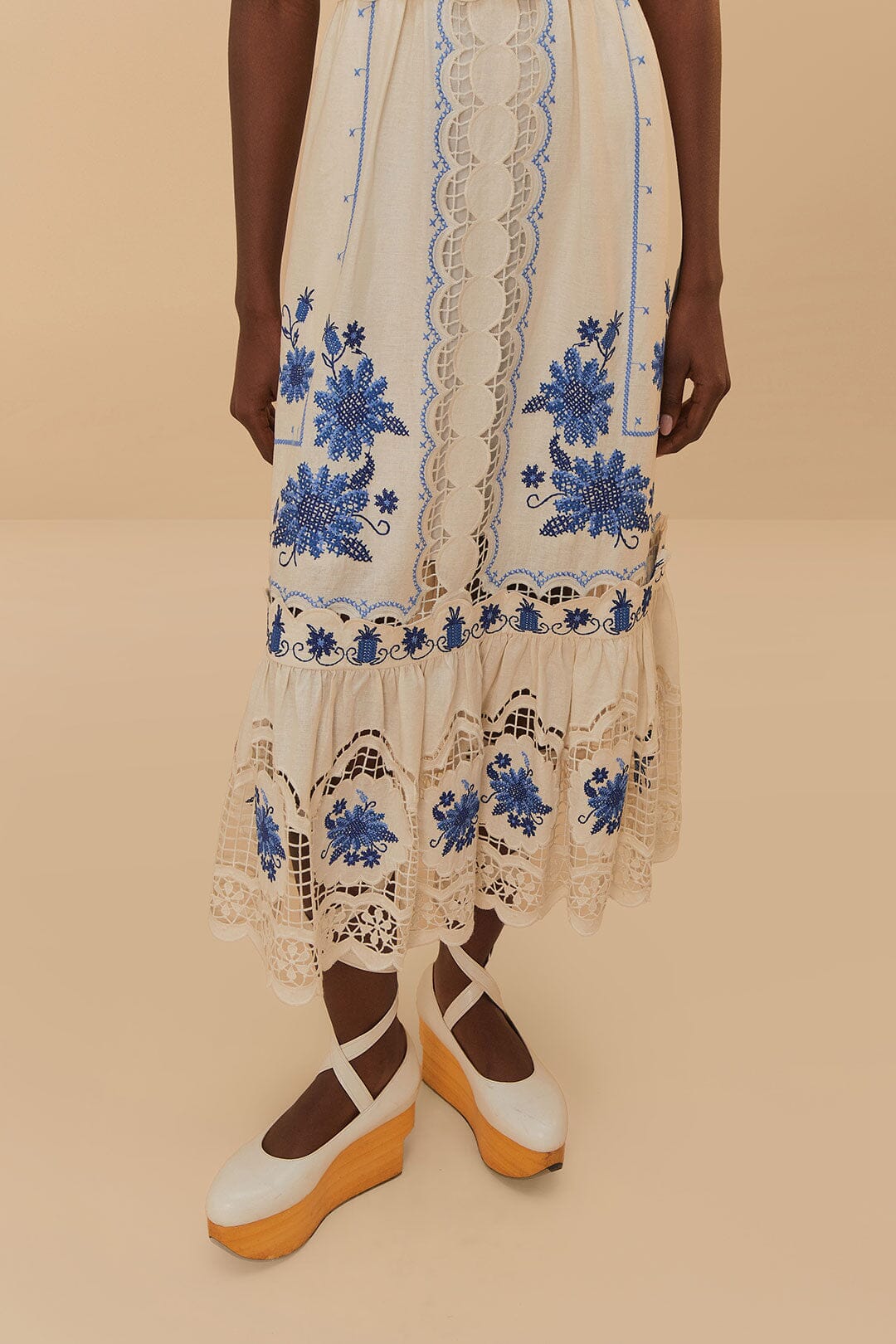 Off-White Richelieu Sunflower Midi Dress