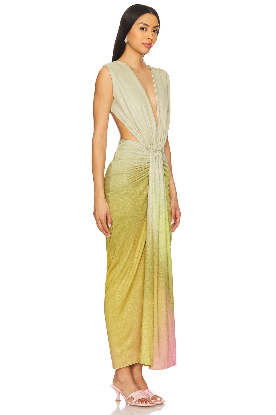 Nia Maxi Dress-Pear