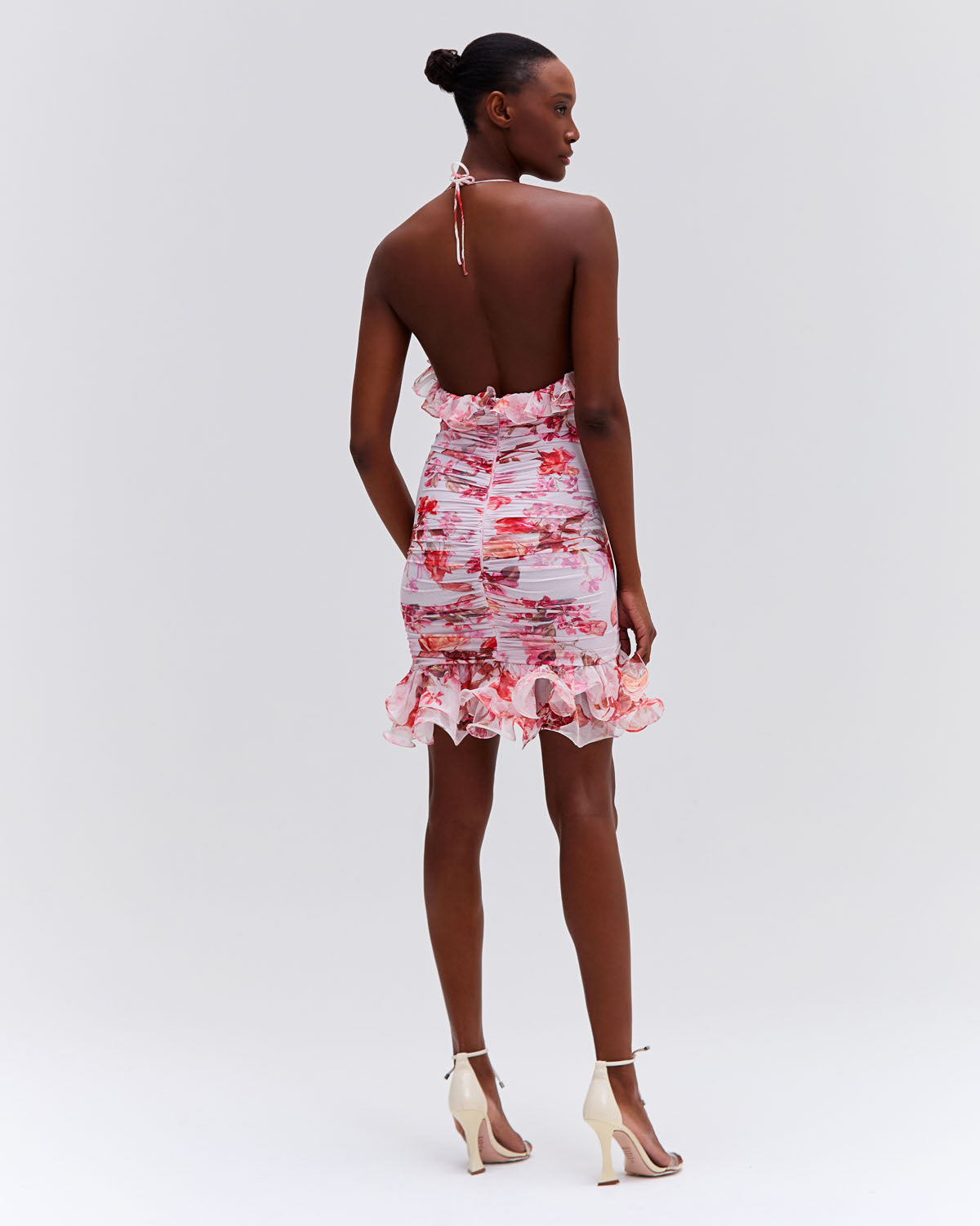 FLORAL HAZE MINI DRESS