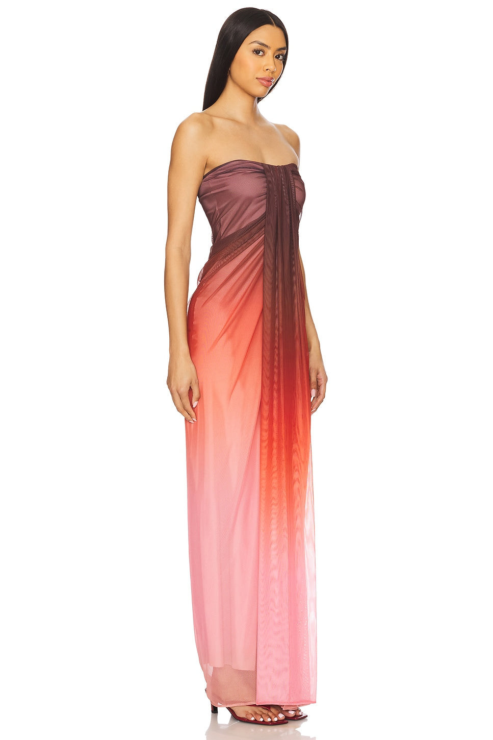 Lena Dress-Cranberry