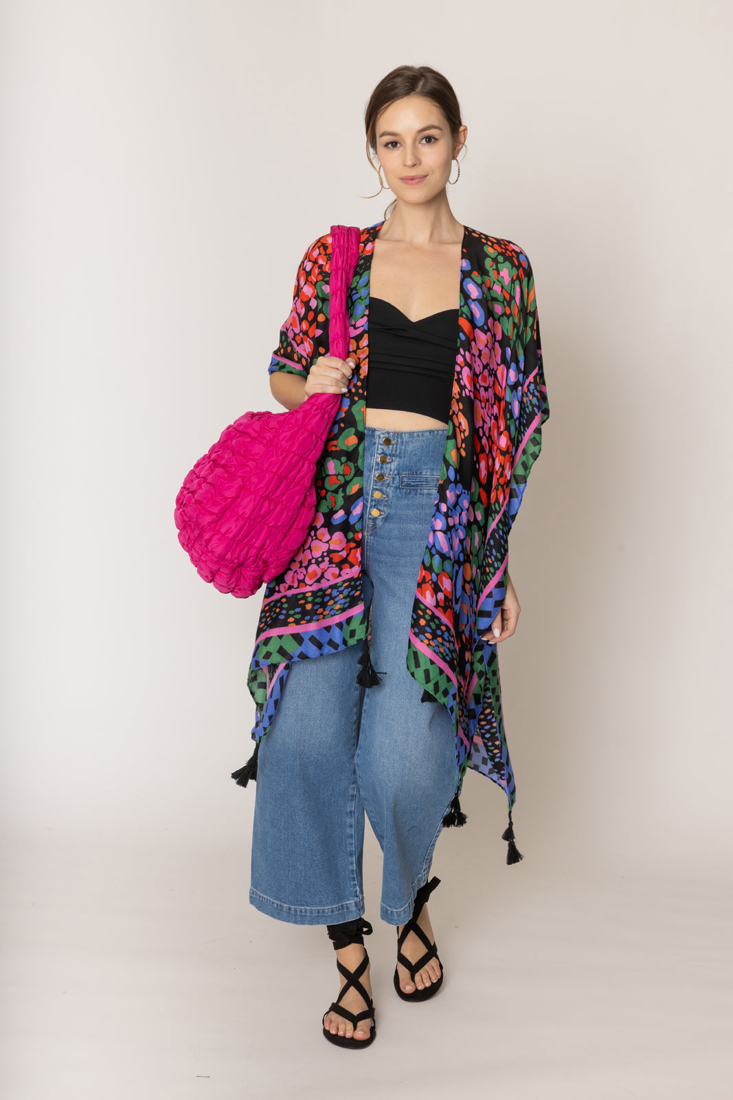 Floral Paw Kimono