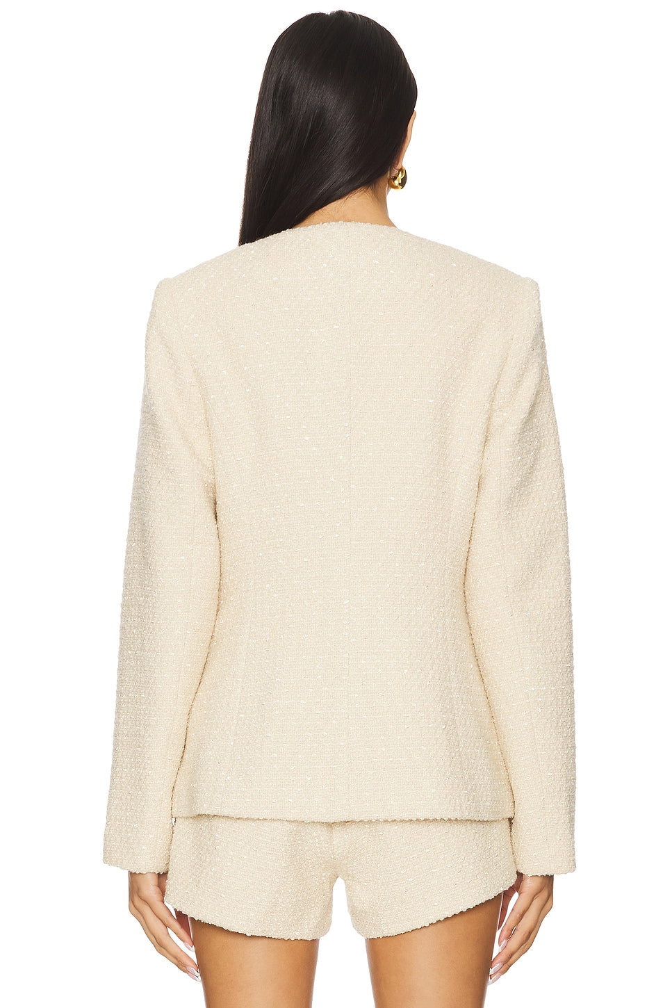 Lysanor Collarless Tweed Jacket