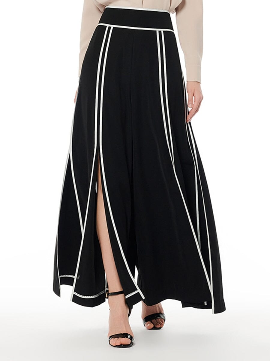 Slitty black pants