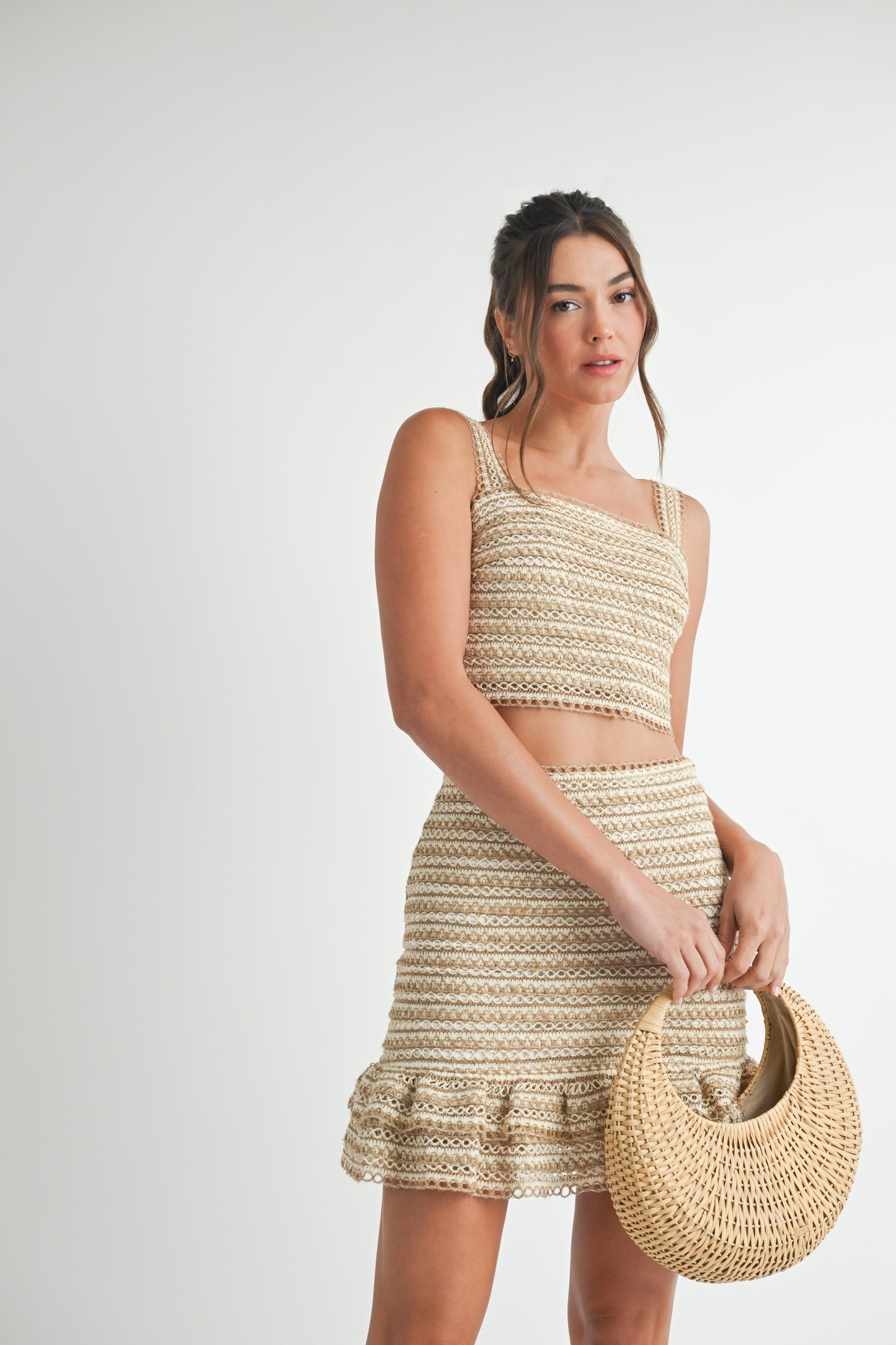 Raffia Skirt Set