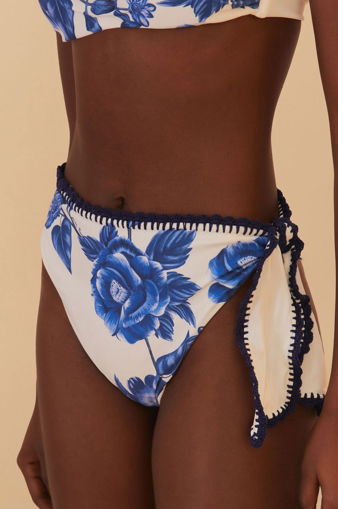 Blue Floral Cascade Bikin
