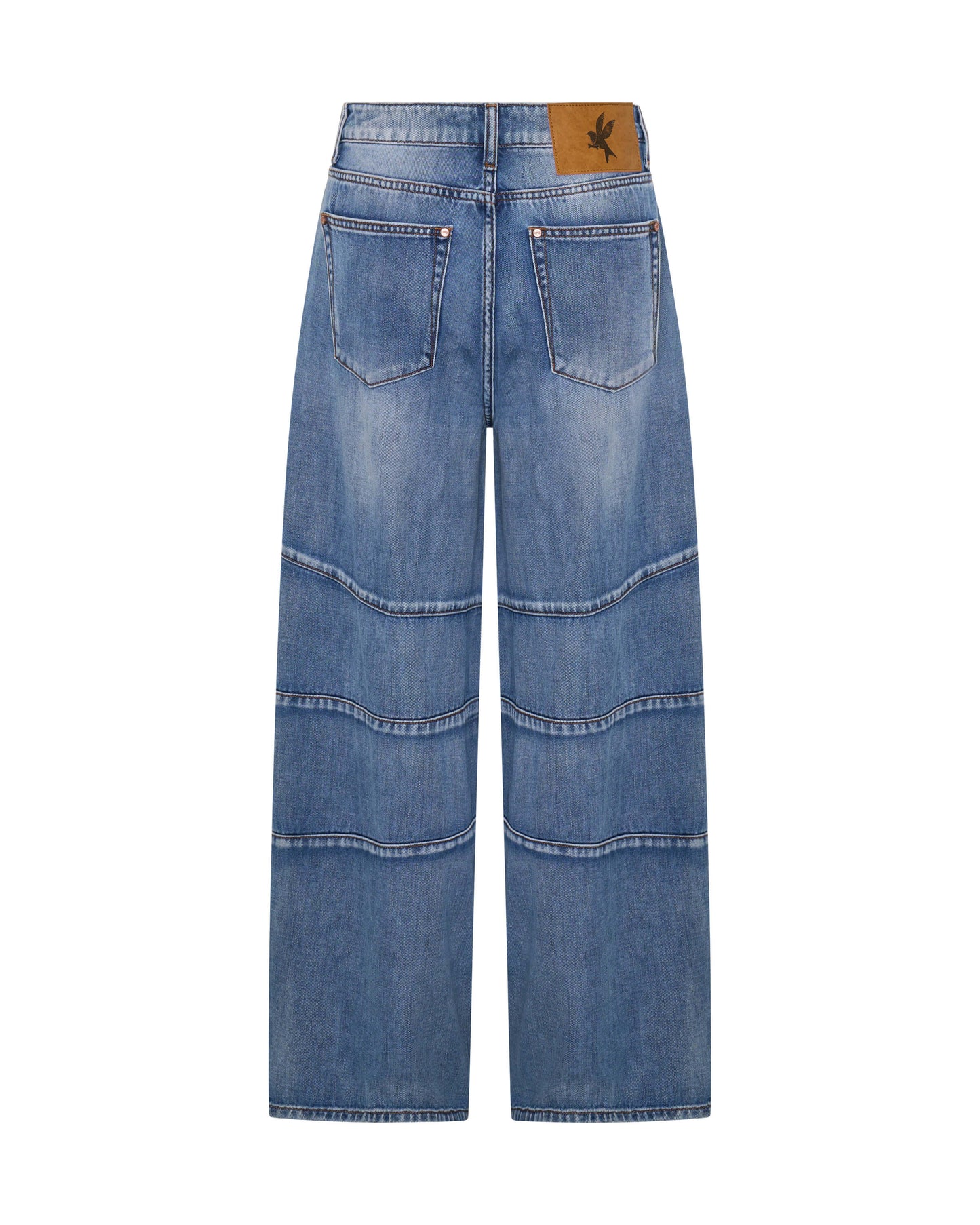Barrel Leg Denim Jeans - Blue Summer