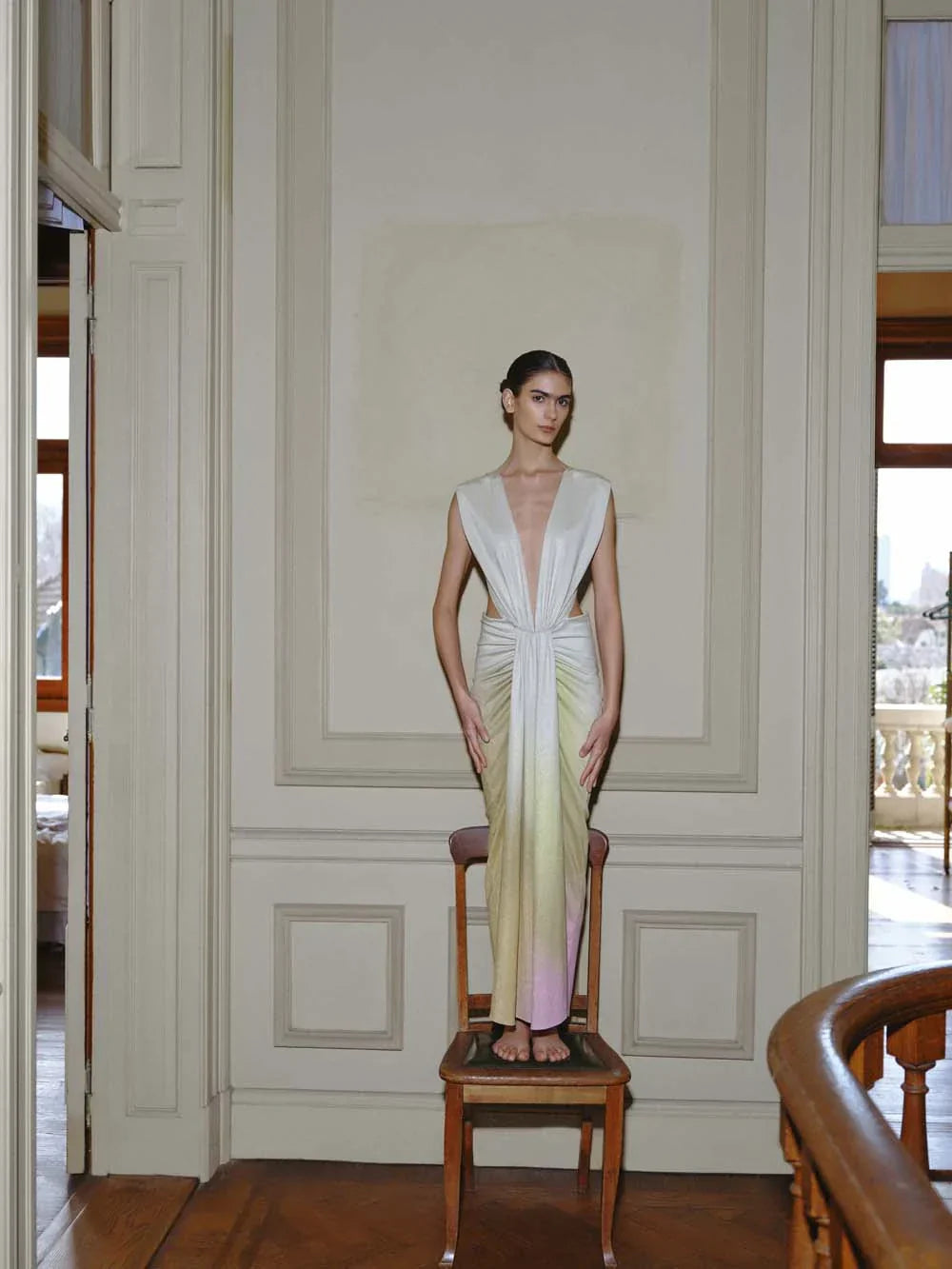 Nia Maxi Dress-Pear