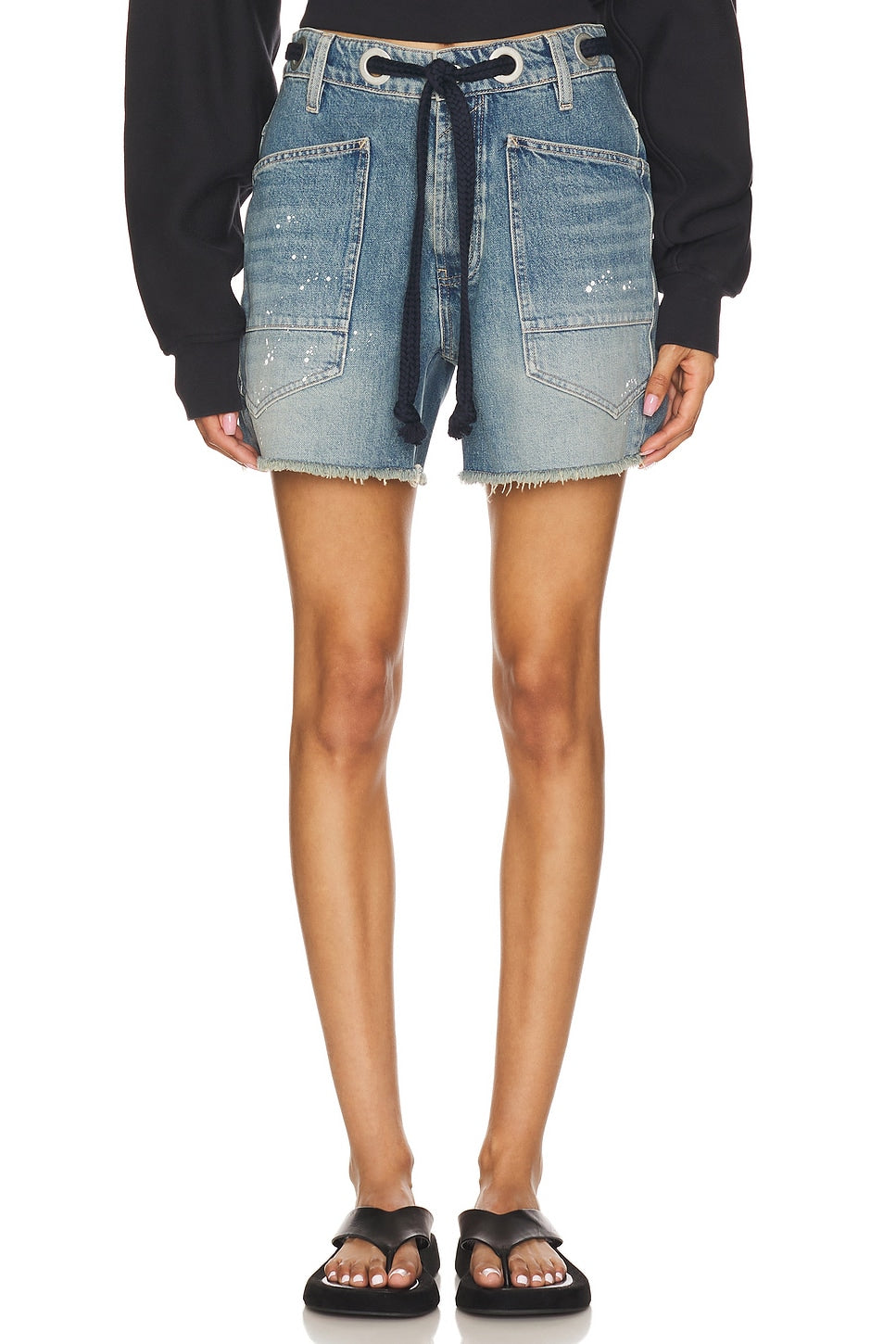We The Free Moxie Barrel Denim Shorts
