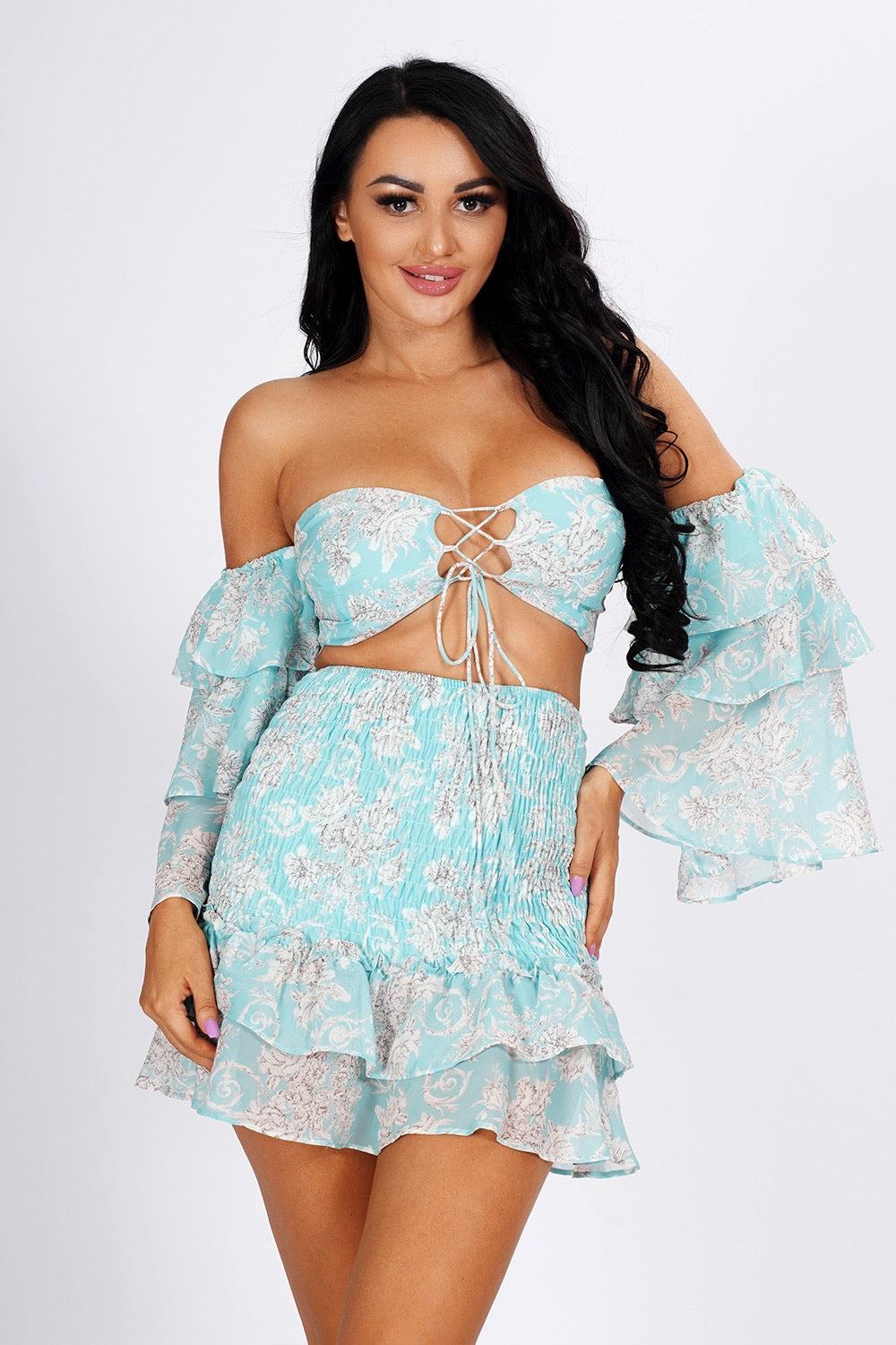 Minty Skirt Set