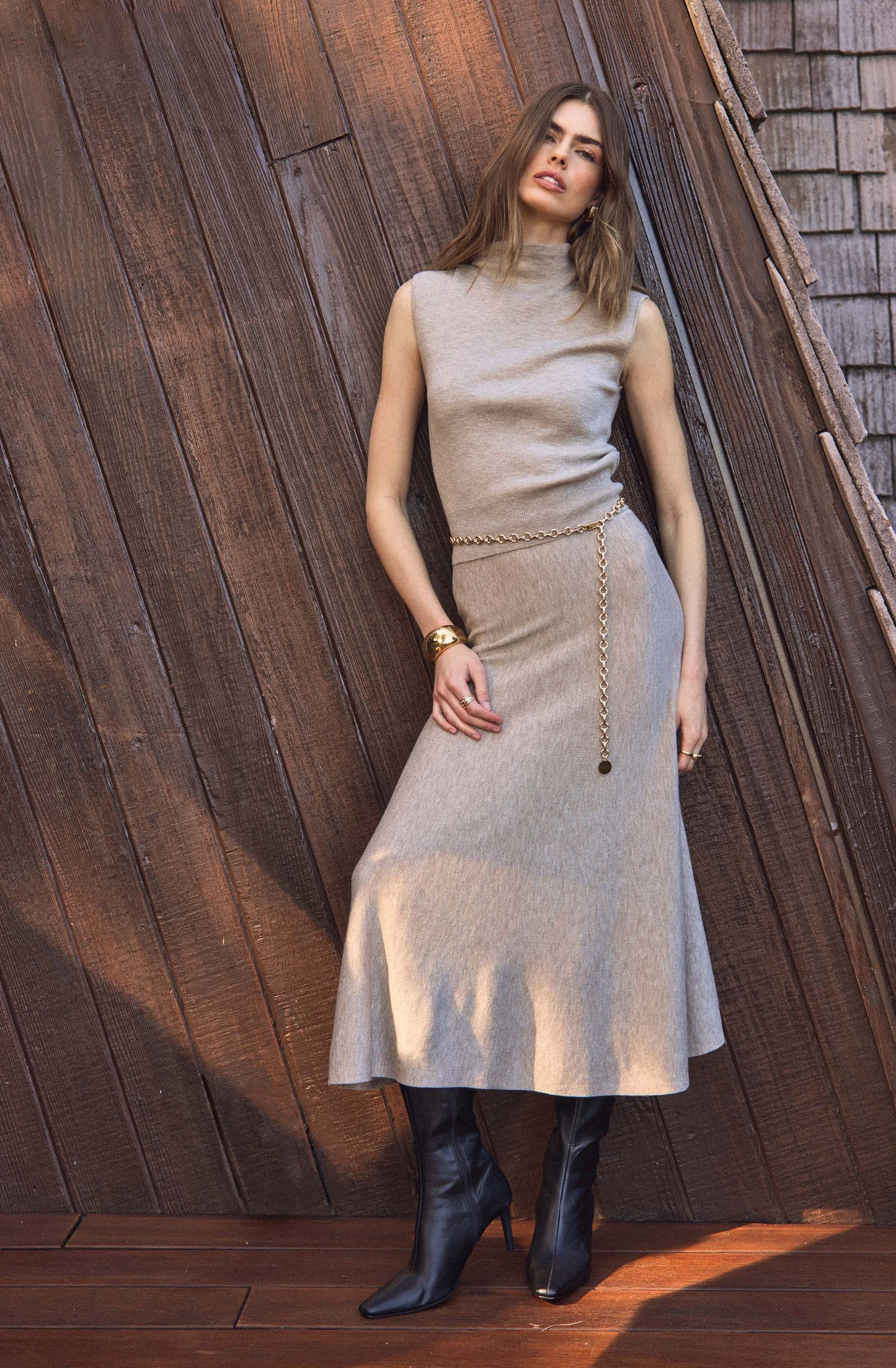 Deora Sleeveless Skirt Set