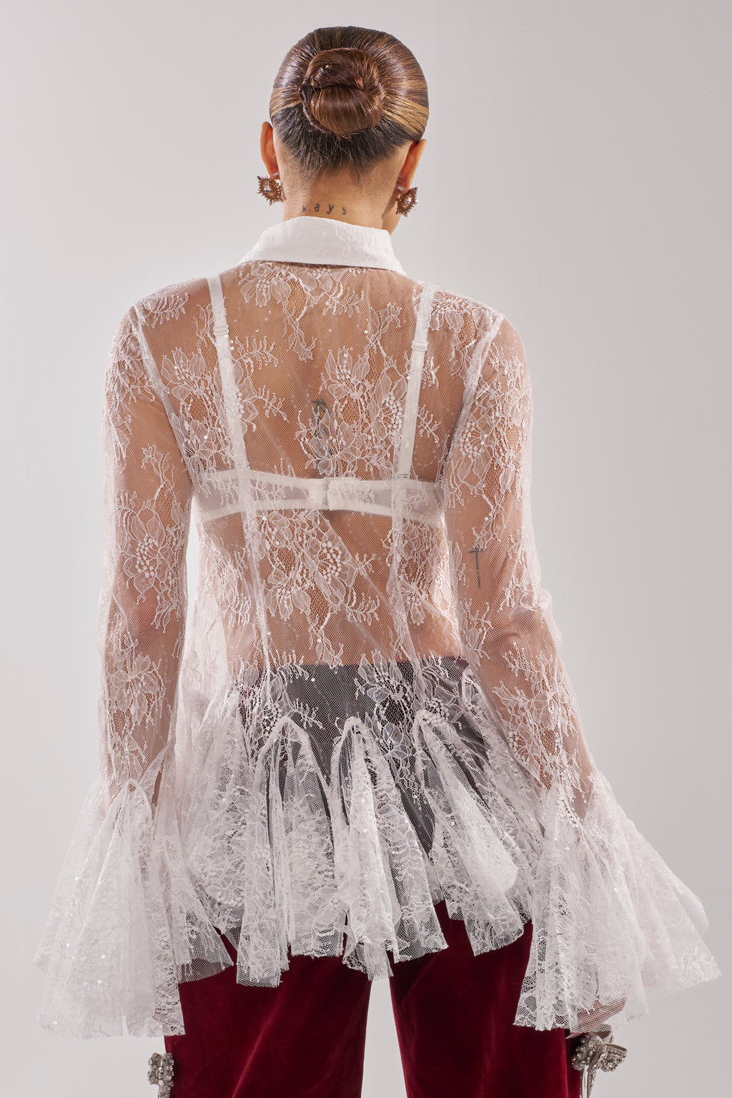 Kinda Lace Shirt-White