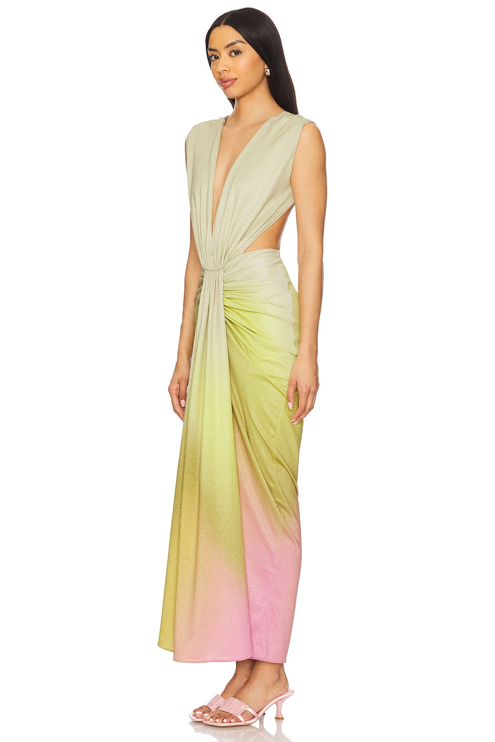 Nia Maxi Dress-Pear