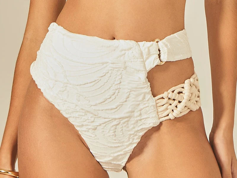 SLOANE BIKINI OFF WHITE TEXTURE