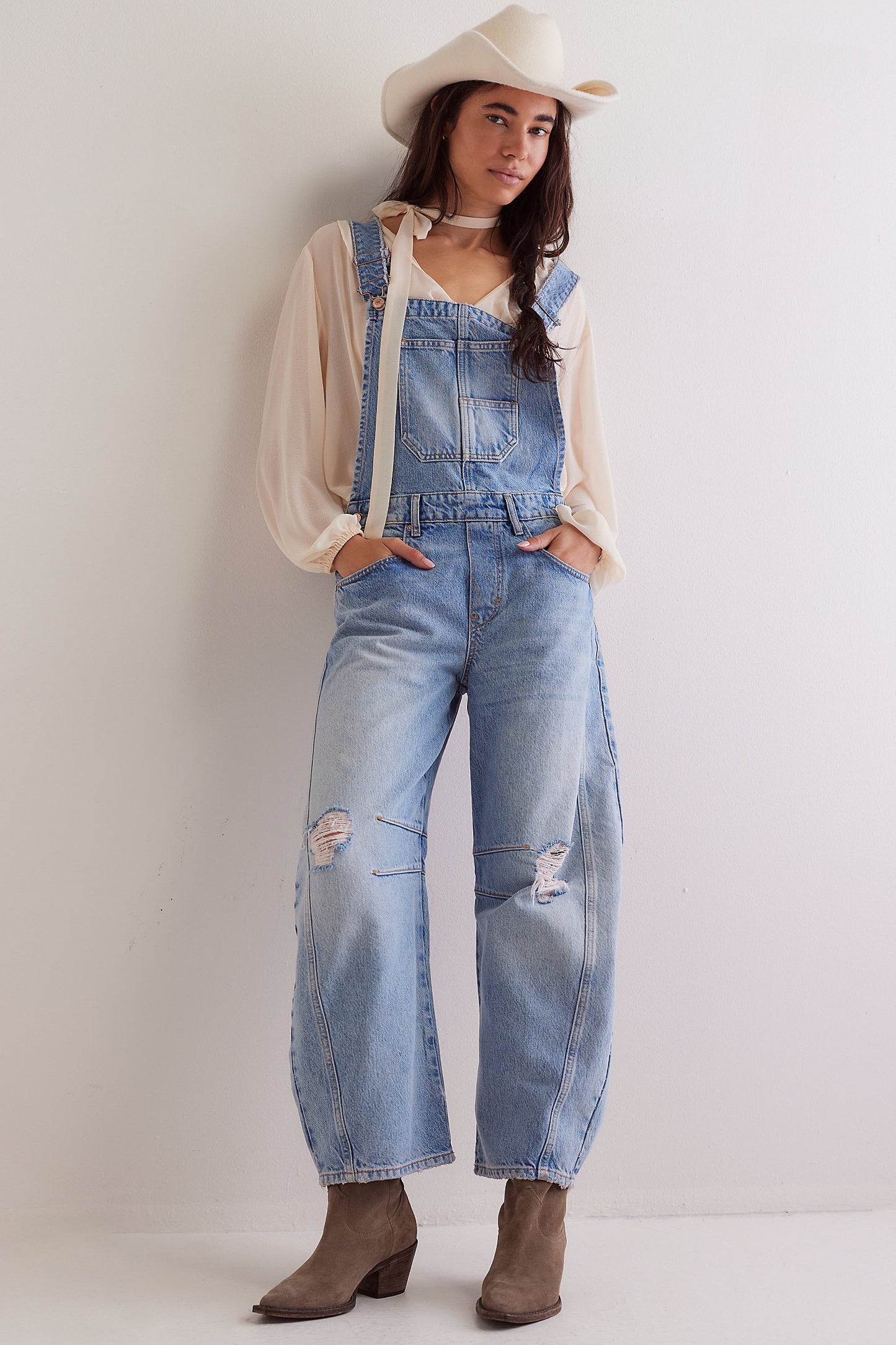 x We The Free Good Luck Denim Overall