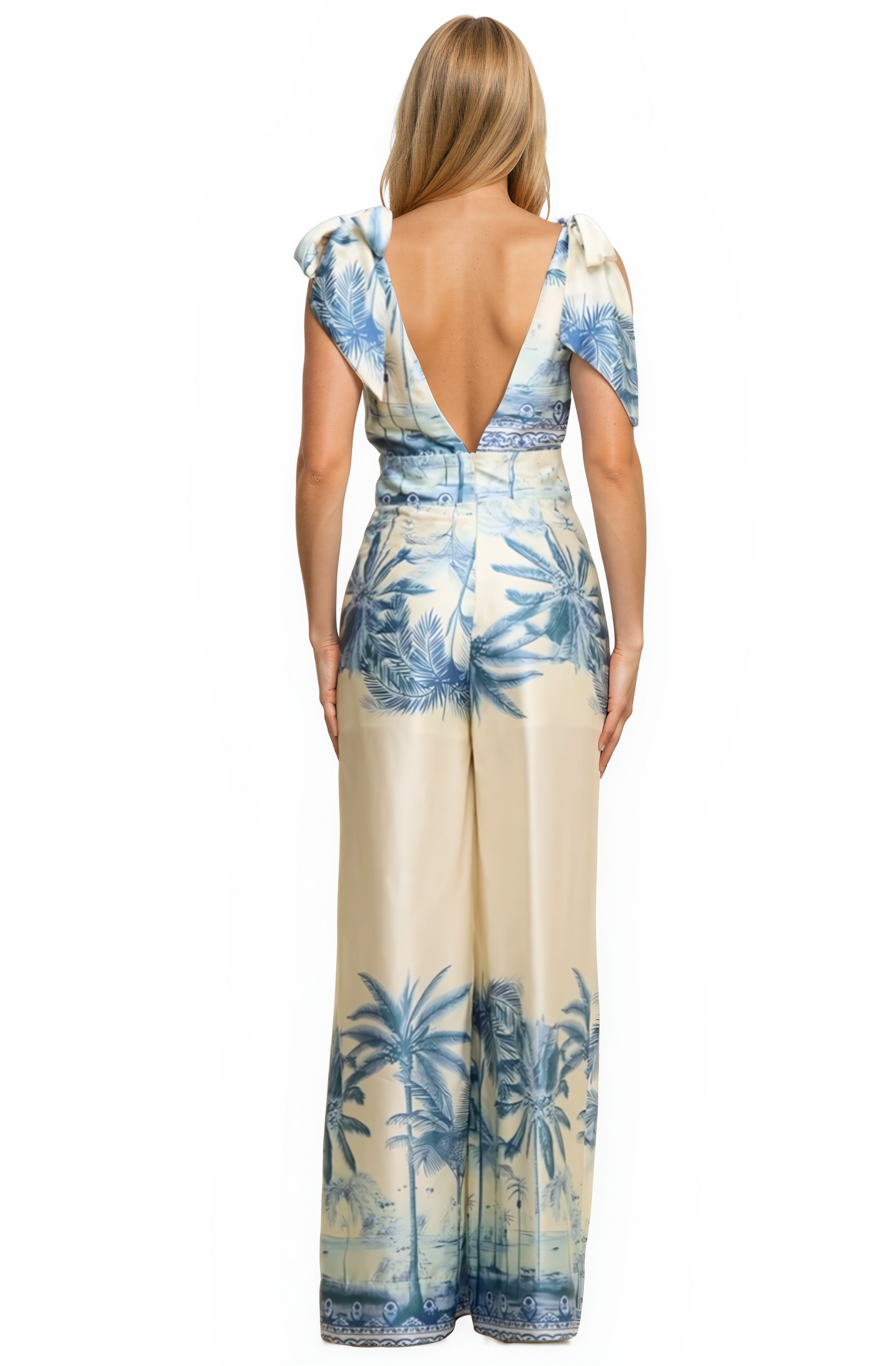 Palm Print Jumpsuit