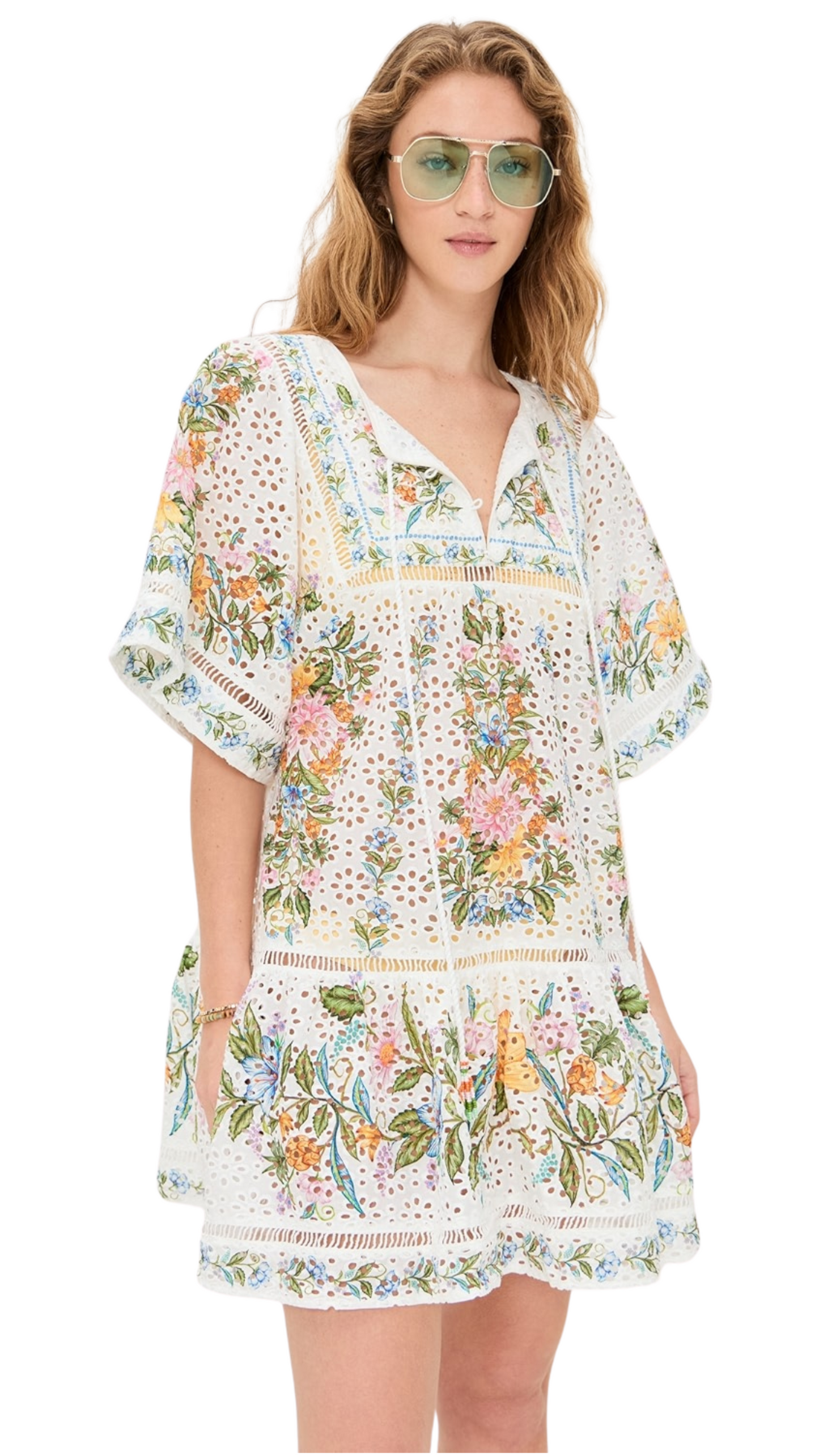 Sweet Bloom Bouquet Swim Cover-Up Dress